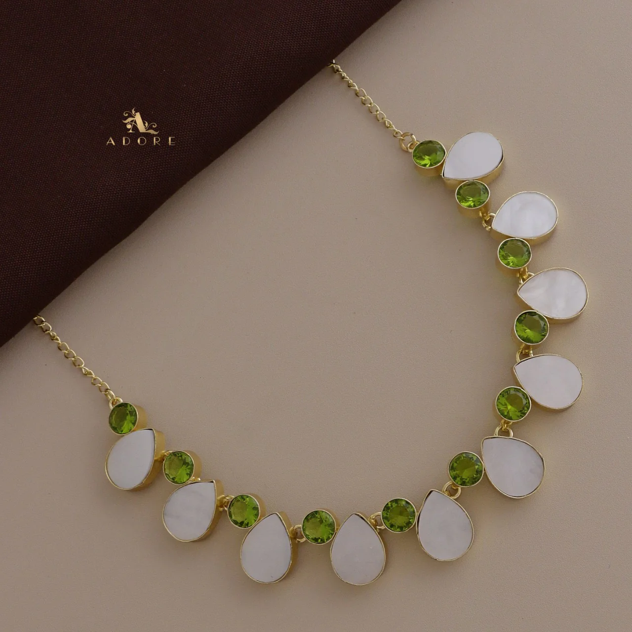 Manvira MOP Choker / Short Neckpiece - Image 6