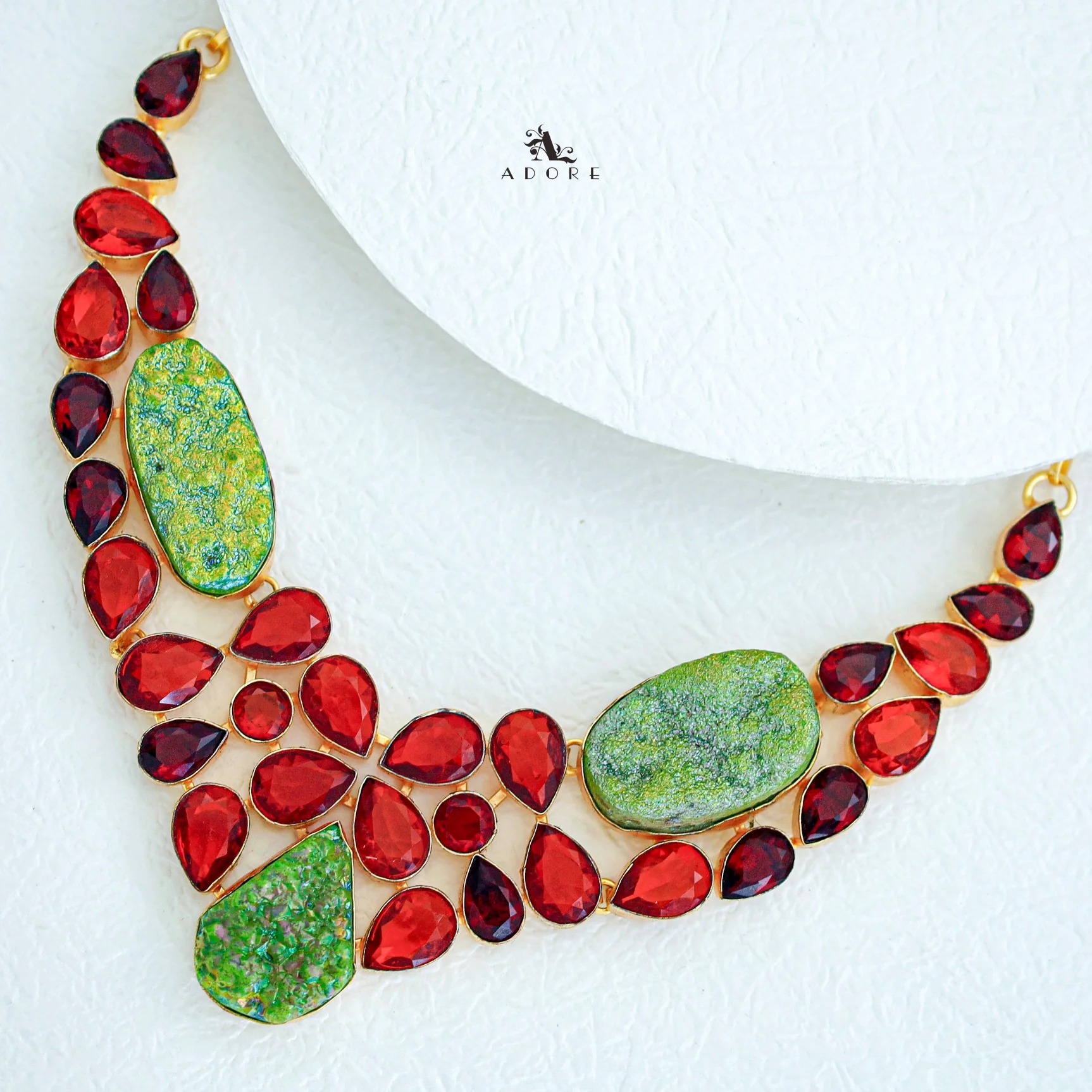 Maroon Mystery Neckpiece - Image 2