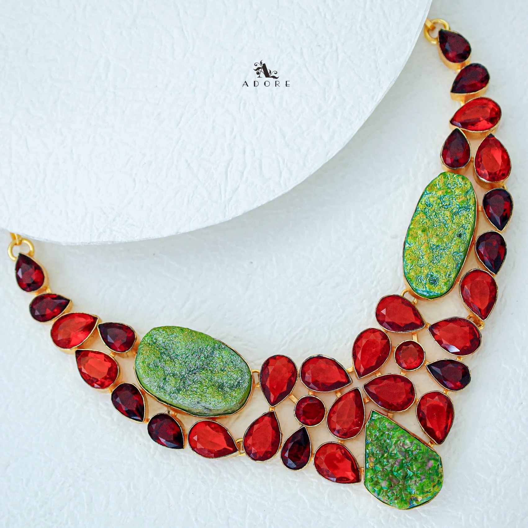 Maroon Mystery Neckpiece - Image 3