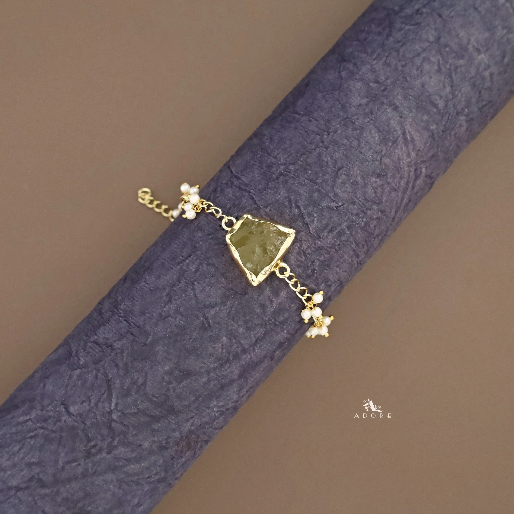 Marsha Raw Stone Pearl Bracelet - Image 10
