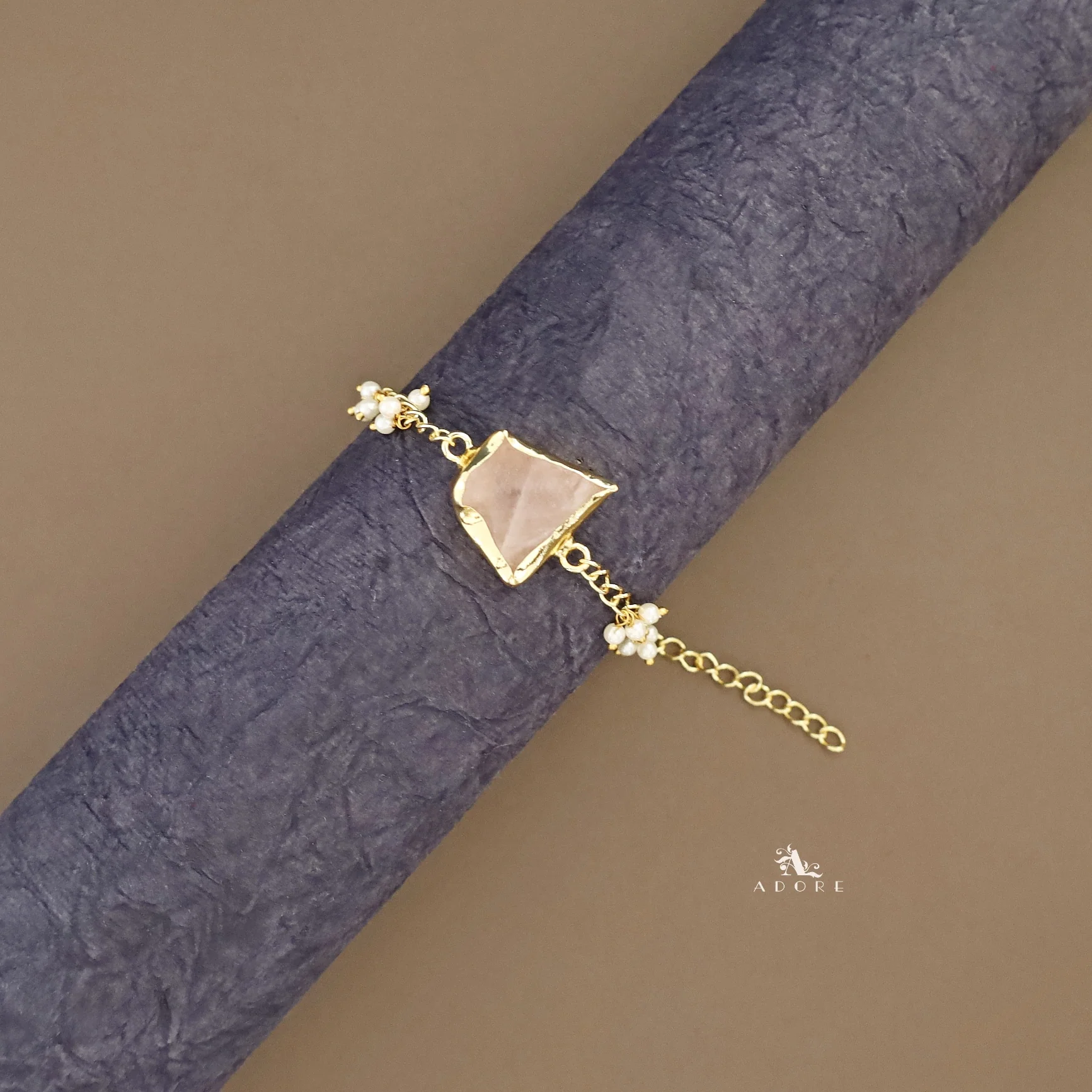 Marsha Raw Stone Pearl Bracelet - Image 11