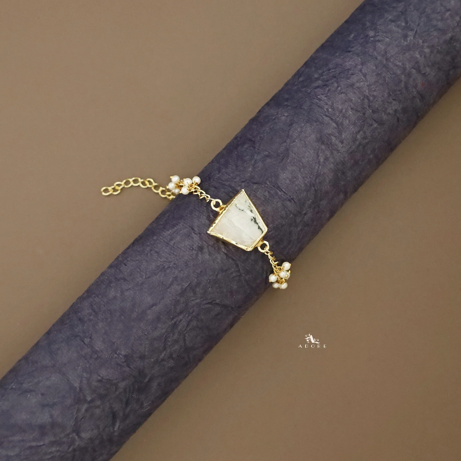 Marsha Raw Stone Pearl Bracelet - Image 14