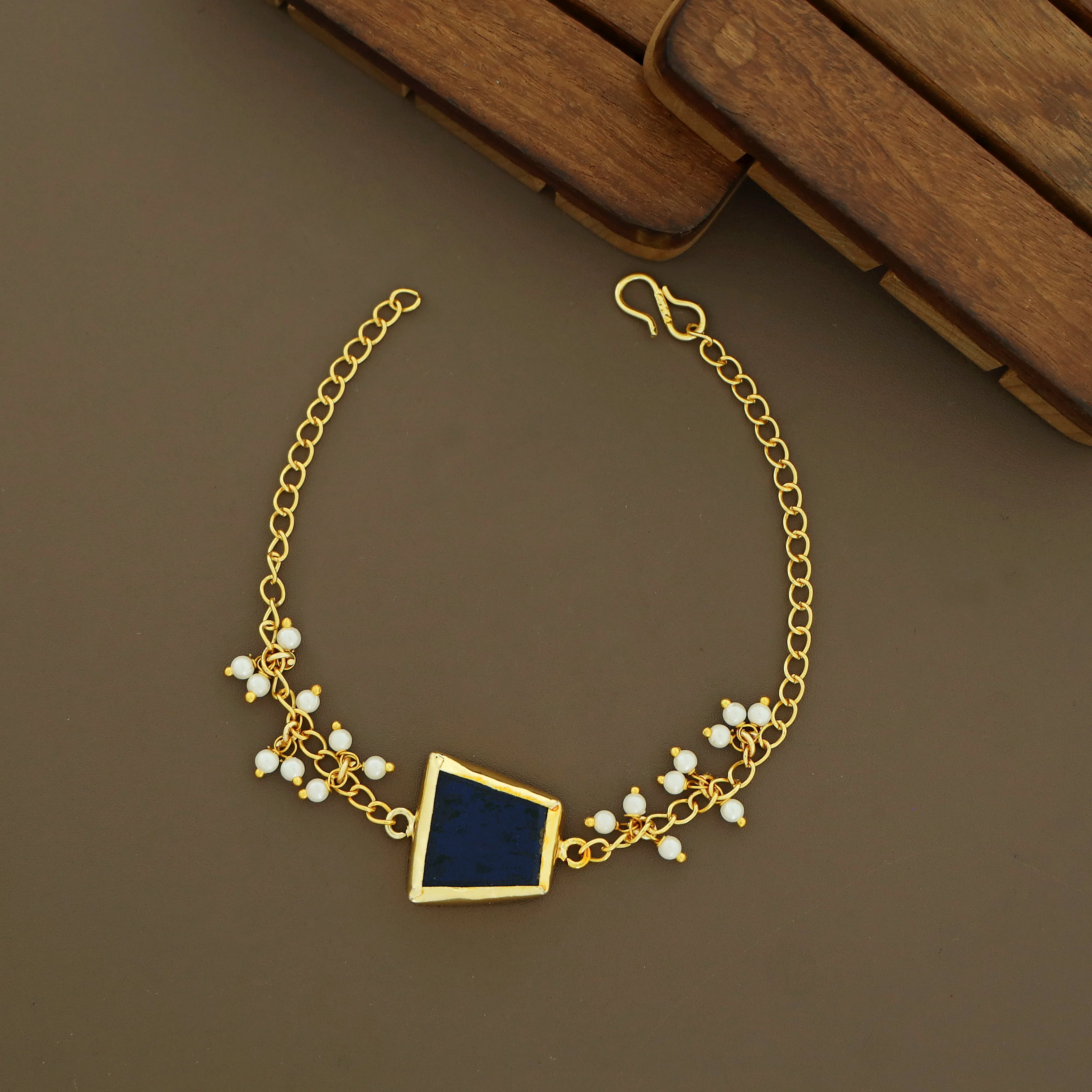 Marsha Raw Stone Pearl Bracelet - Image 20