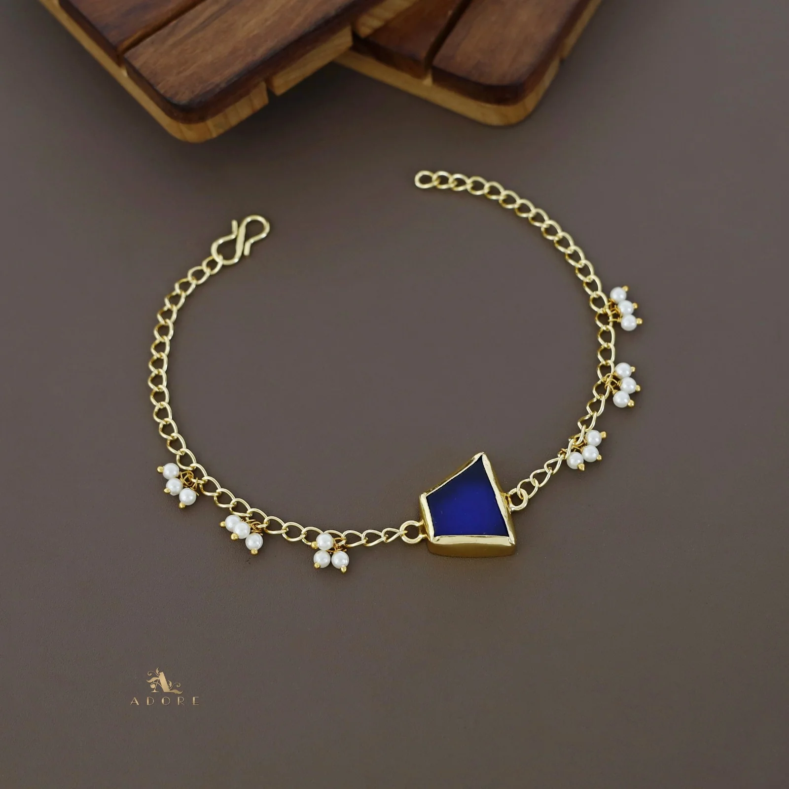 Marsha Raw Stone Pearl Bracelet - Image 4