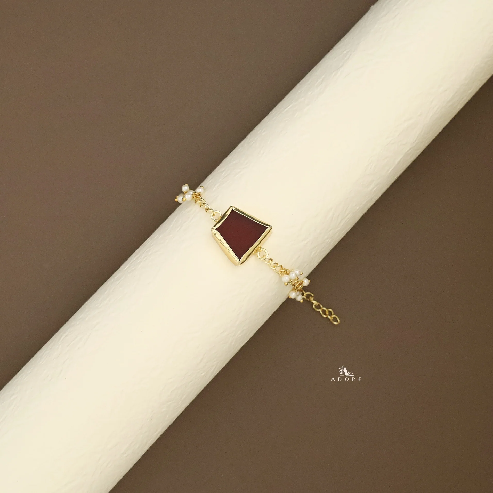 Marsha Raw Stone Pearl Bracelet - Image 8