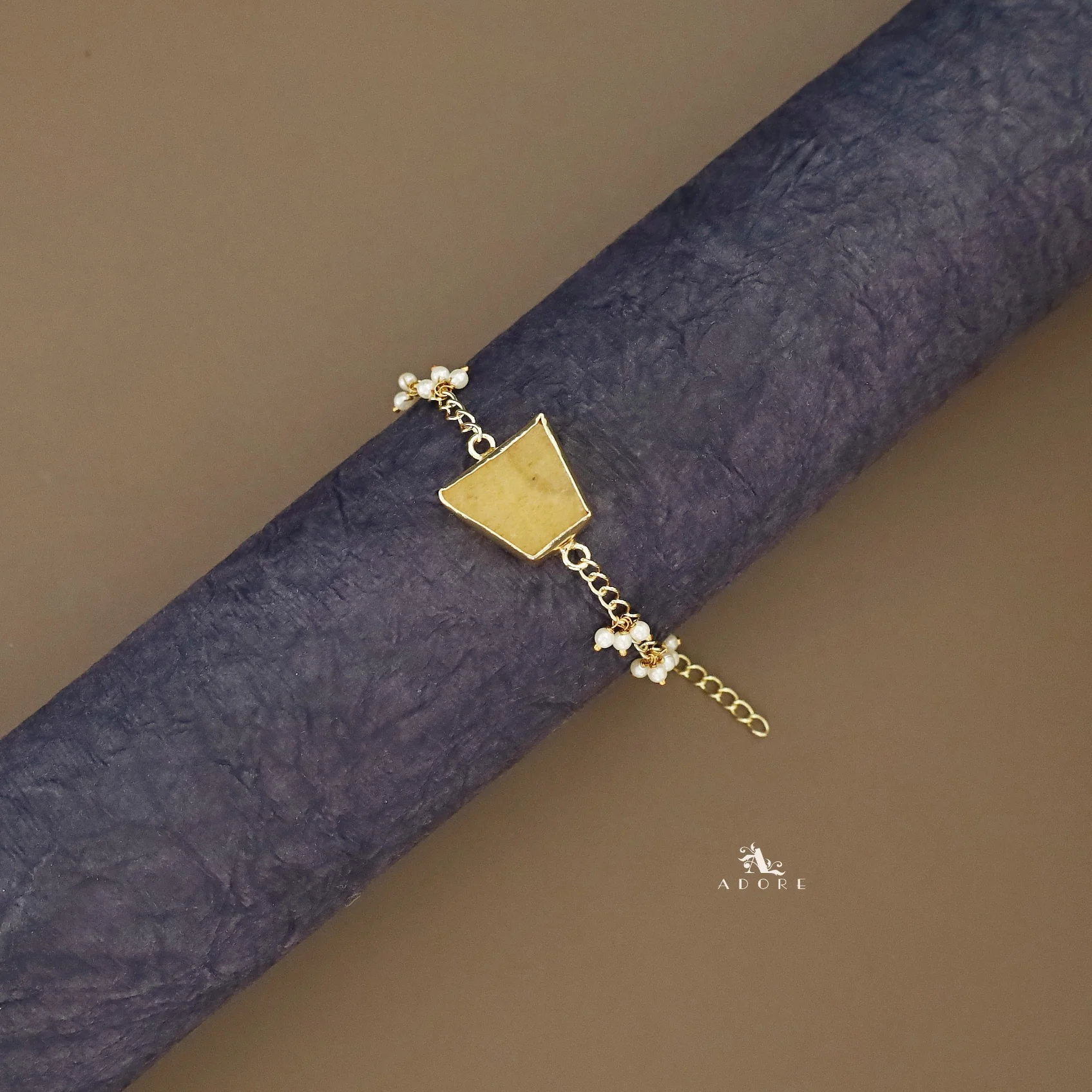 Marsha Raw Stone Pearl Bracelet - Image 9
