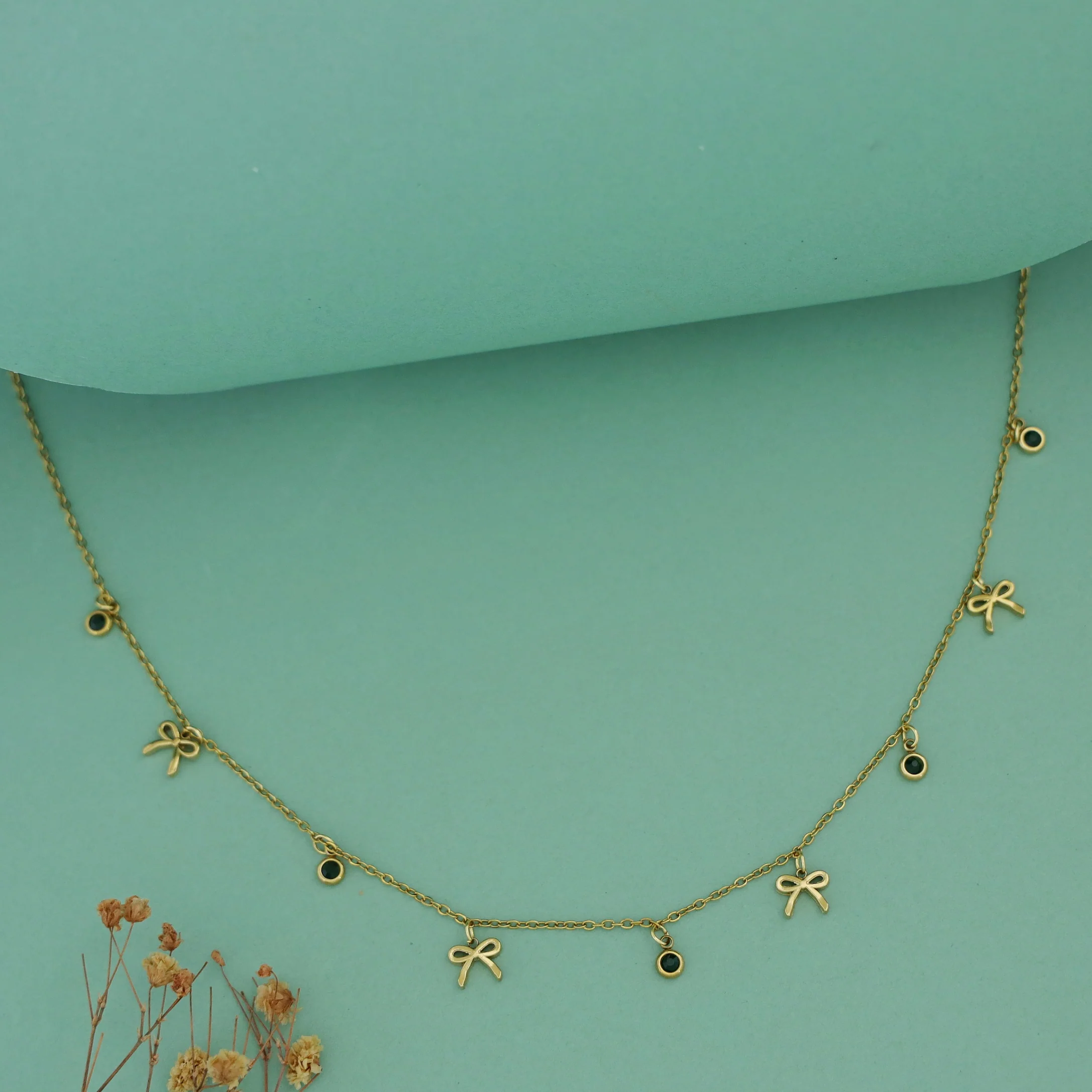 Mavis Bow Mini Glossy Neckpiece - Image 2
