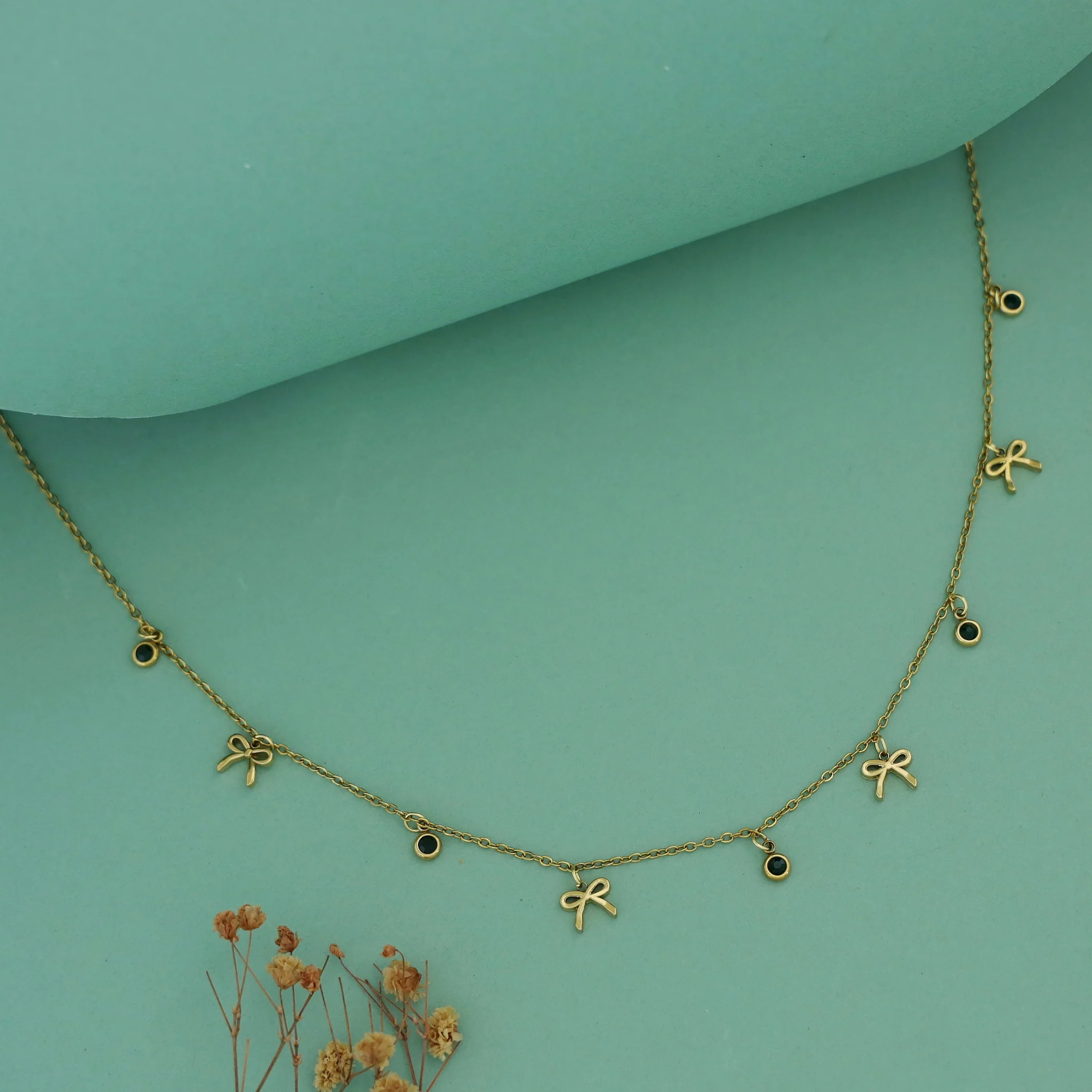 Mavis Bow Mini Glossy Neckpiece - Image 4