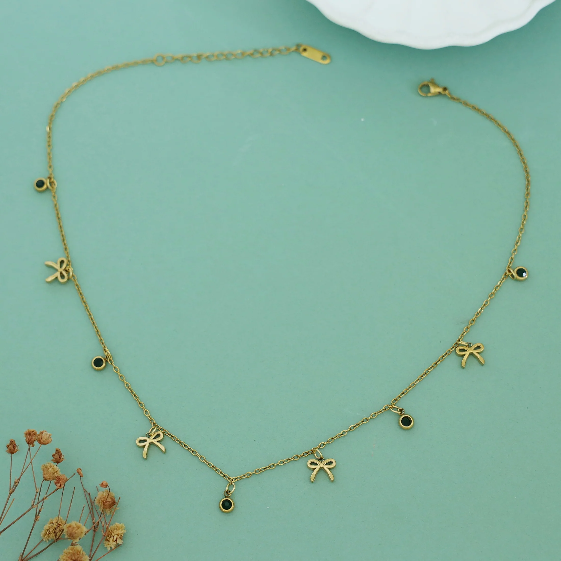 Mavis Bow Mini Glossy Neckpiece - Image 5