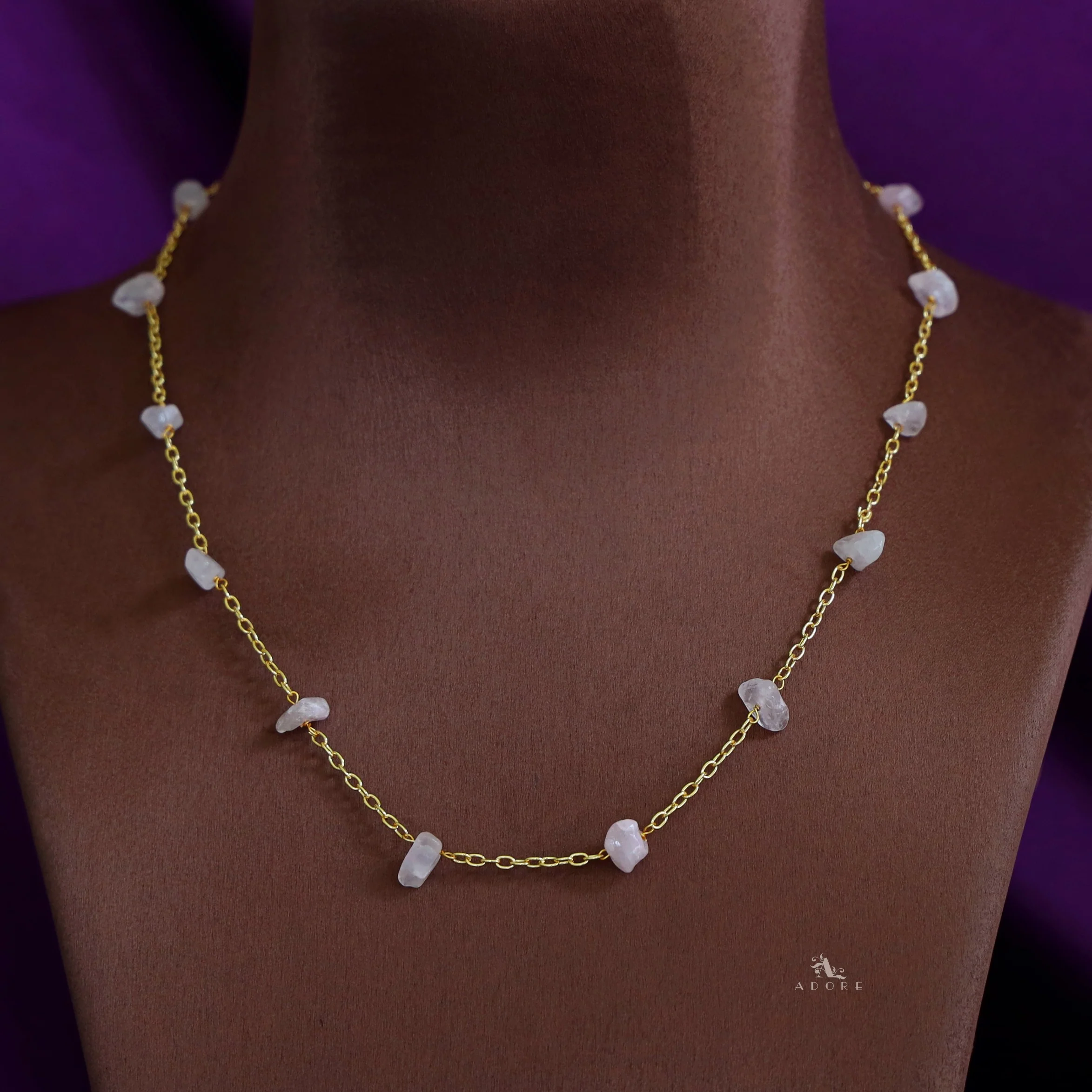 Mawar 12 Stone Short Neckpiece - Image 6