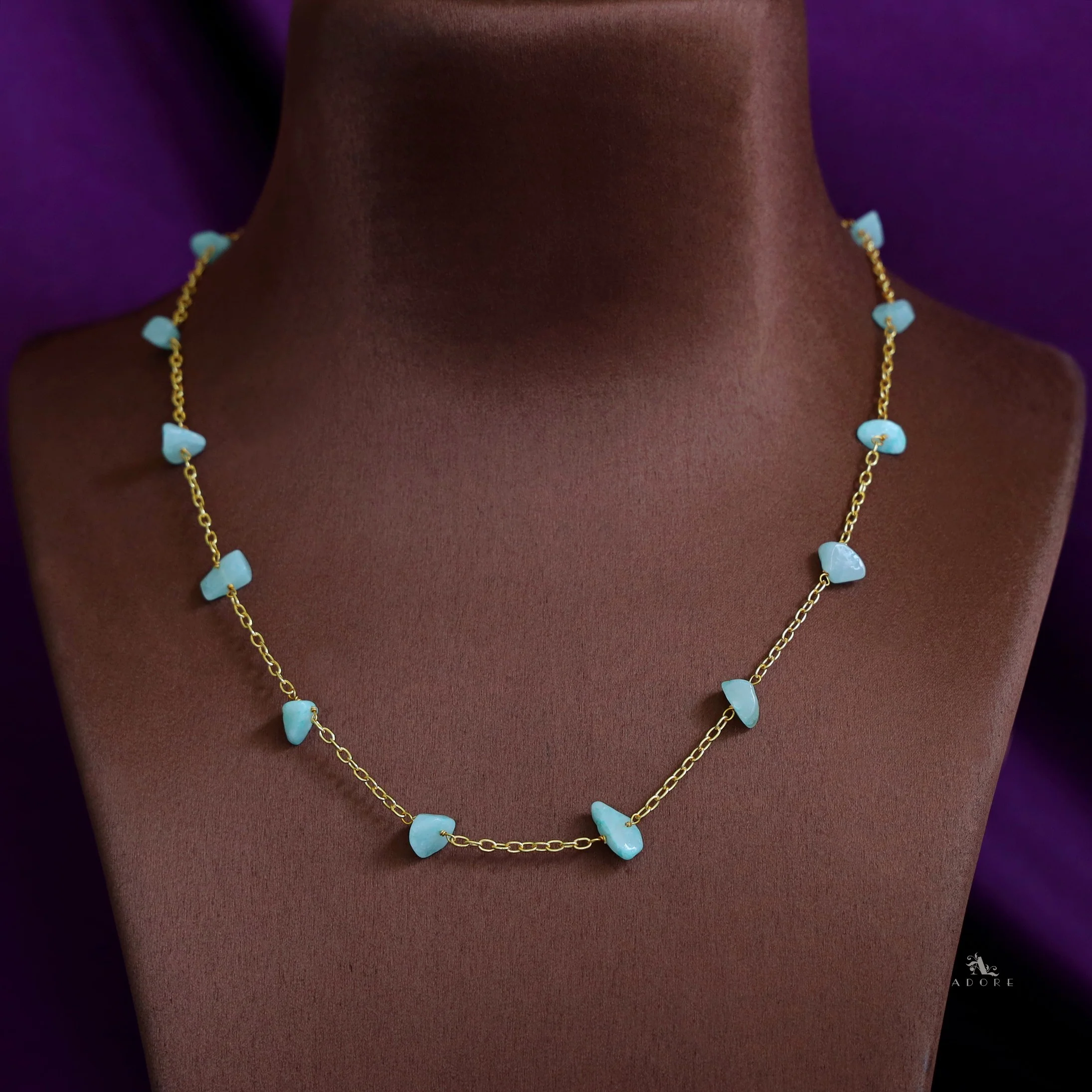 Mawar 12 Stone Short Neckpiece - Image 7