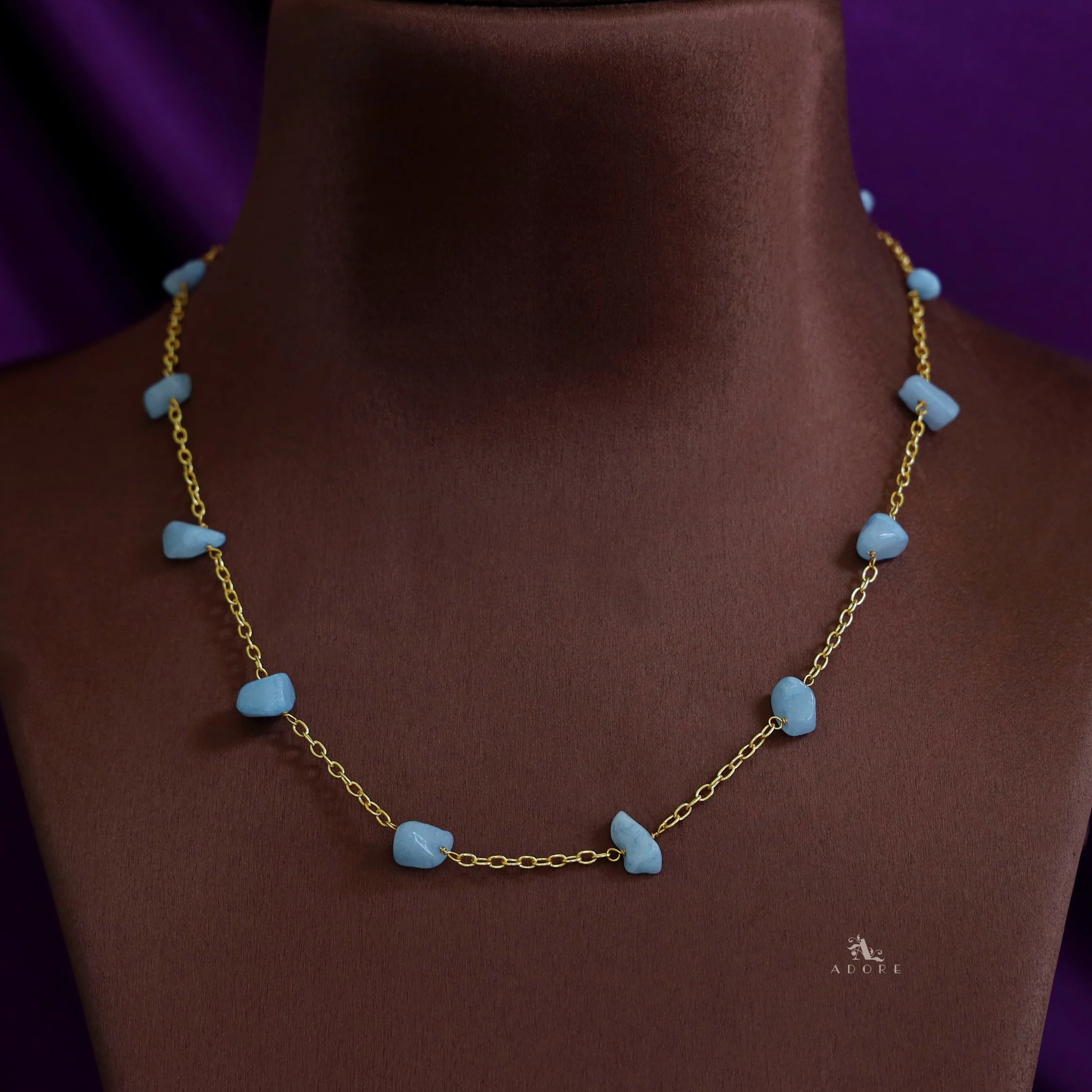 Mawar 12 Stone Short Neckpiece - Image 9