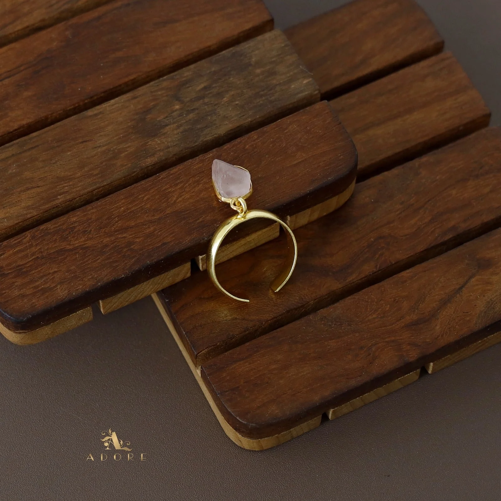 Mawar Hanging Raw Stone Ring - Image 17