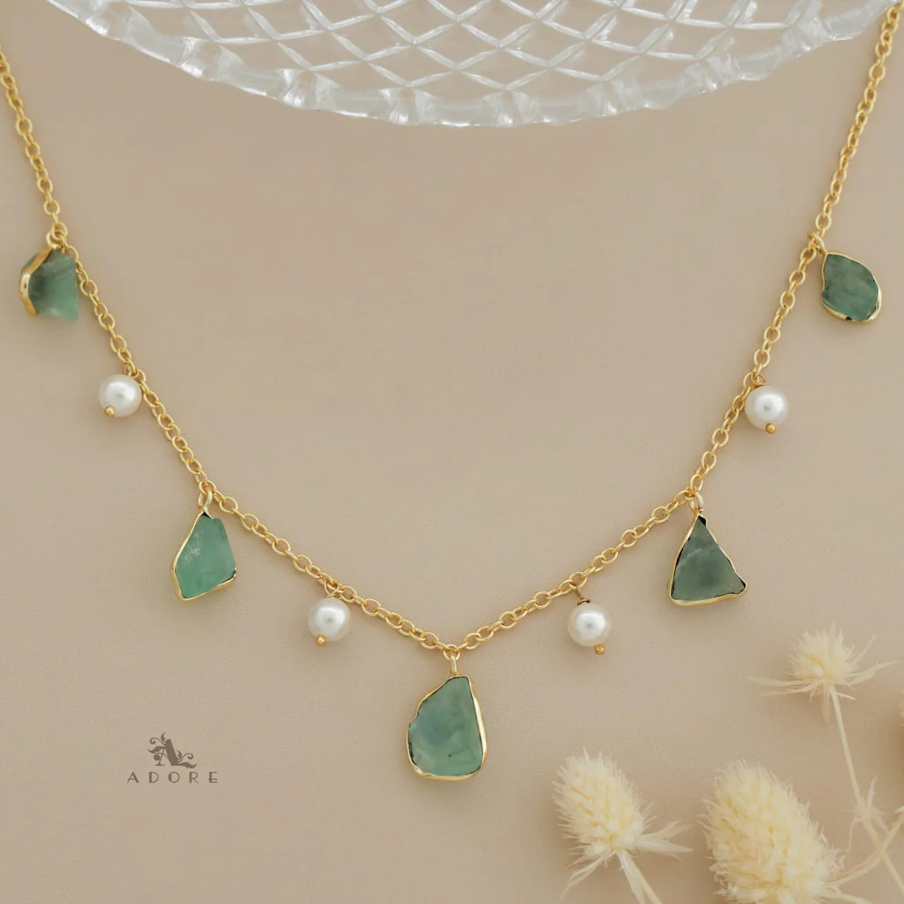 Mawar Raw Stone Pearl Neckpiece - Image 16