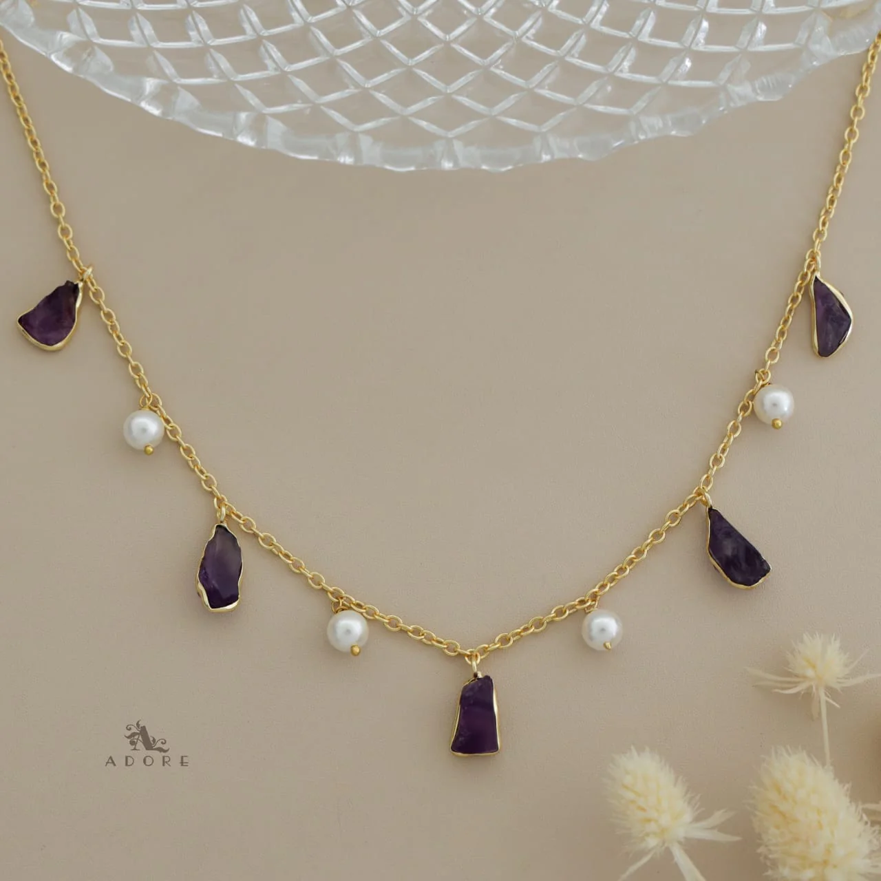 Mawar Raw Stone Pearl Neckpiece - Image 19