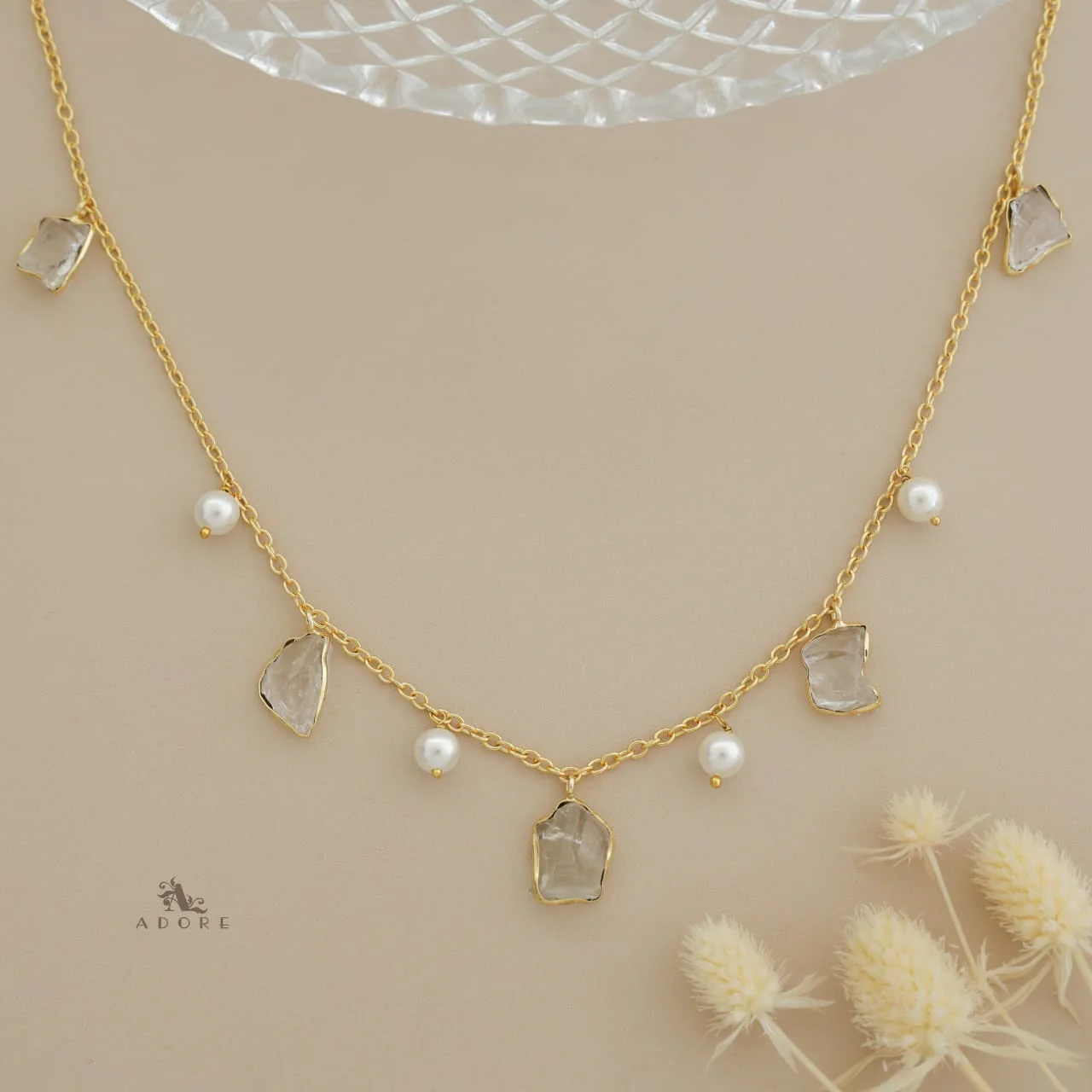 Mawar Raw Stone Pearl Neckpiece - Image 20