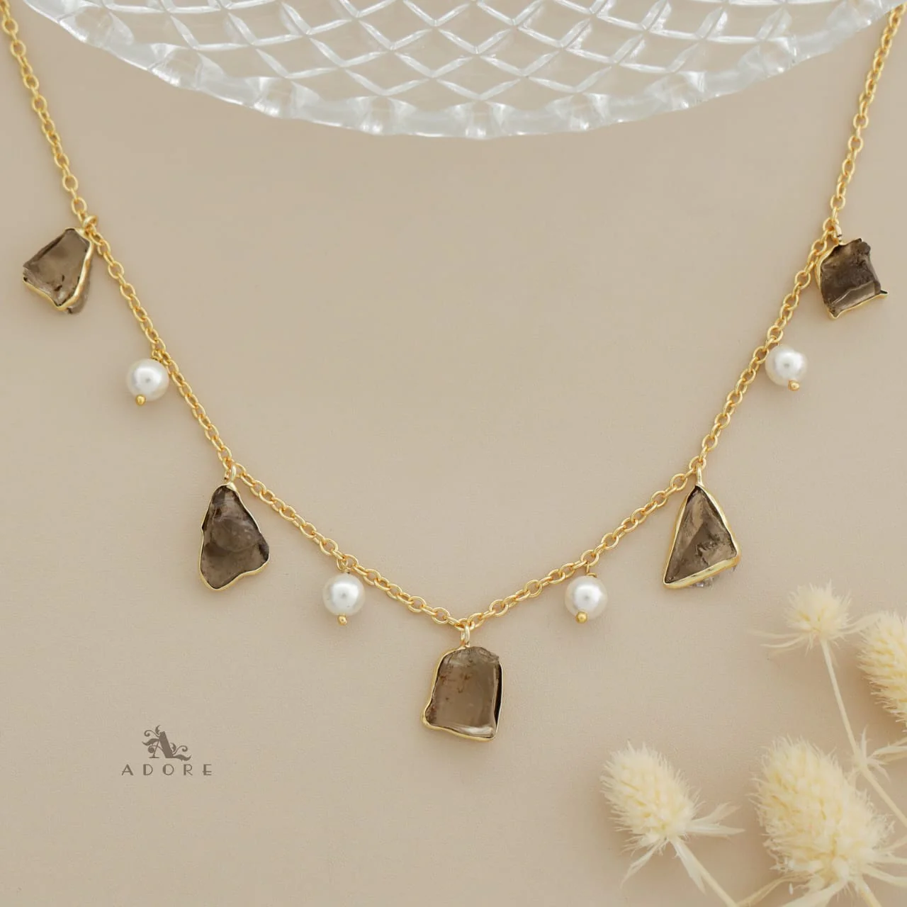 Mawar Raw Stone Pearl Neckpiece - Image 22