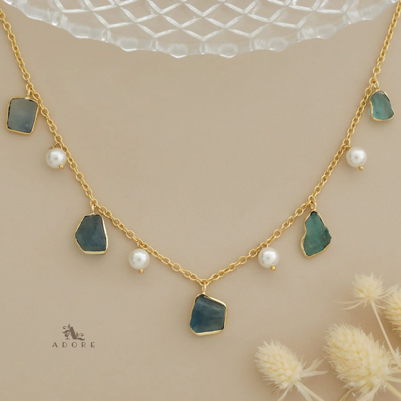 Mawar Raw Stone Pearl Neckpiece - Image 24