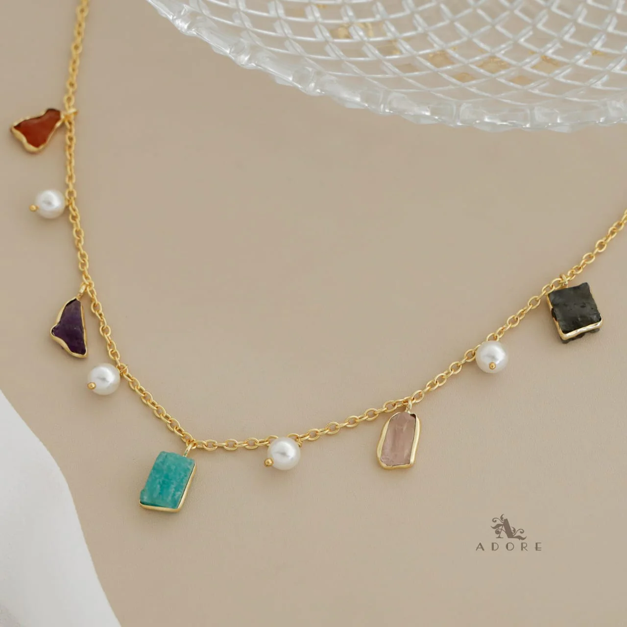 Mawar Raw Stone Pearl Neckpiece - Image 27