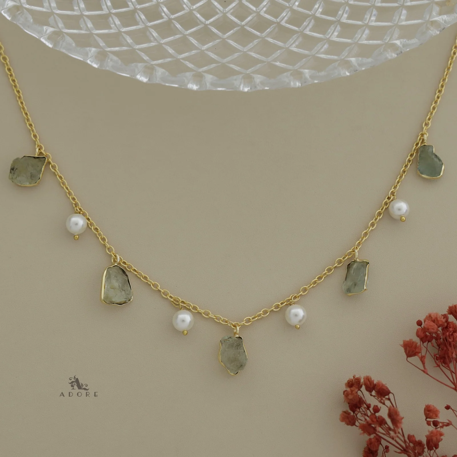 Mawar Raw Stone Pearl Neckpiece - Image 29