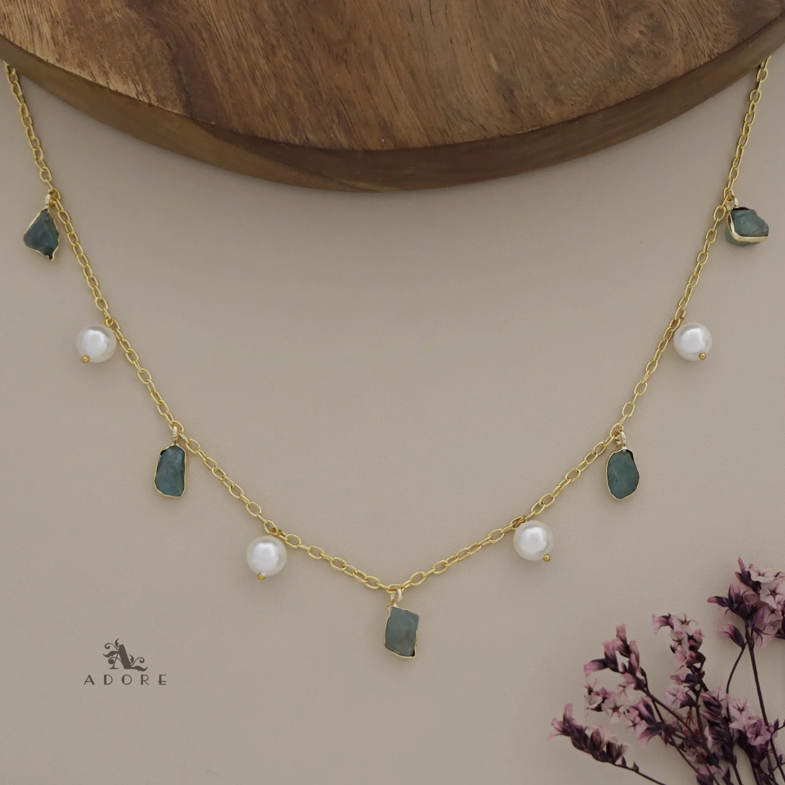 Mawar Raw Stone Pearl Neckpiece - Image 30