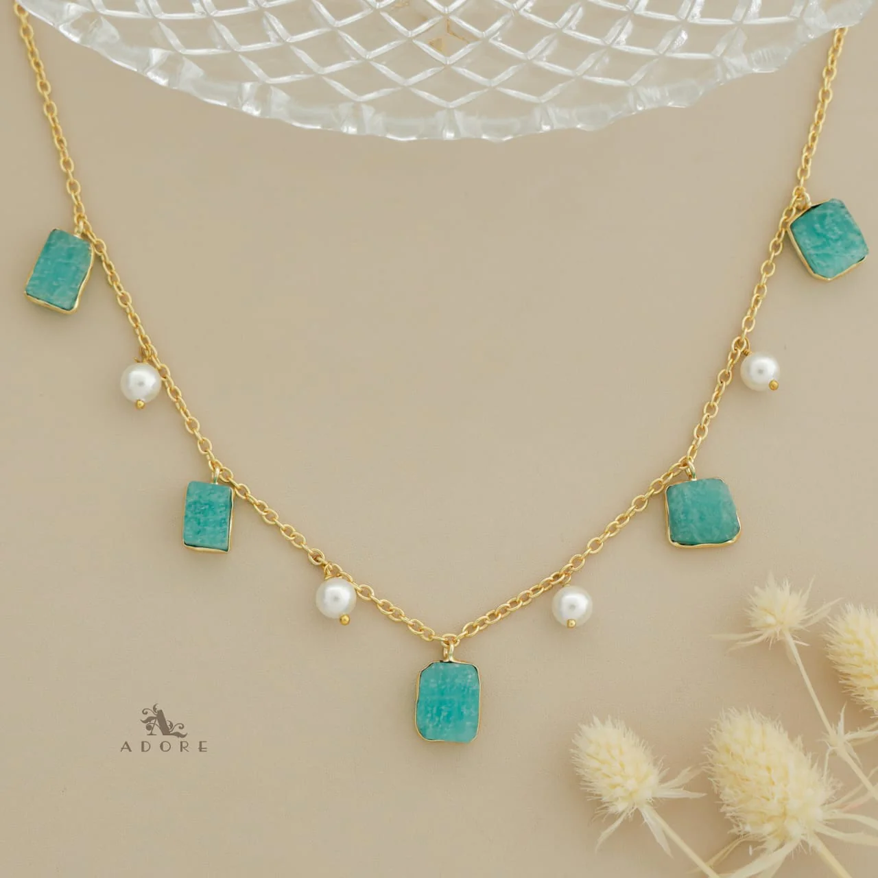 Mawar Raw Stone Pearl Neckpiece - Image 8