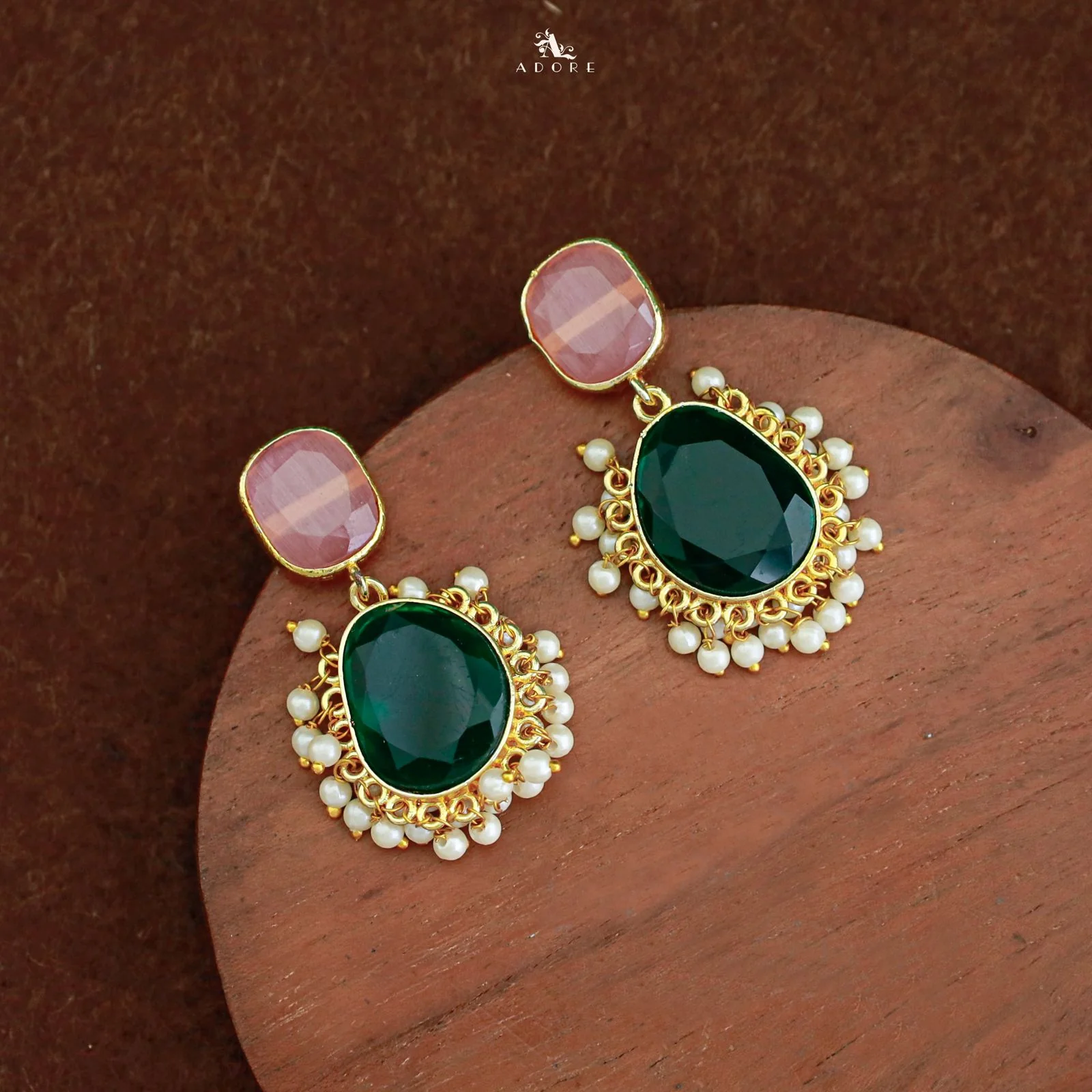 Meara Glossy Cluster Pearl Earring - Image 14