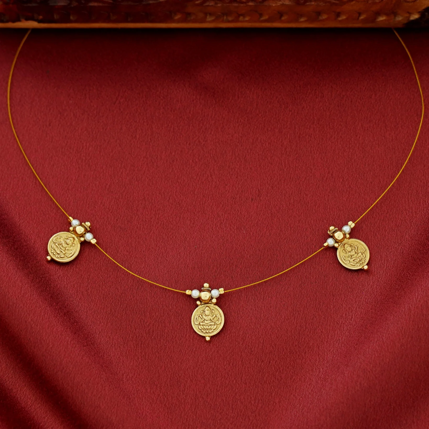 Dhanvi 3 Kashi Beaded String Neckpiece - Image 3