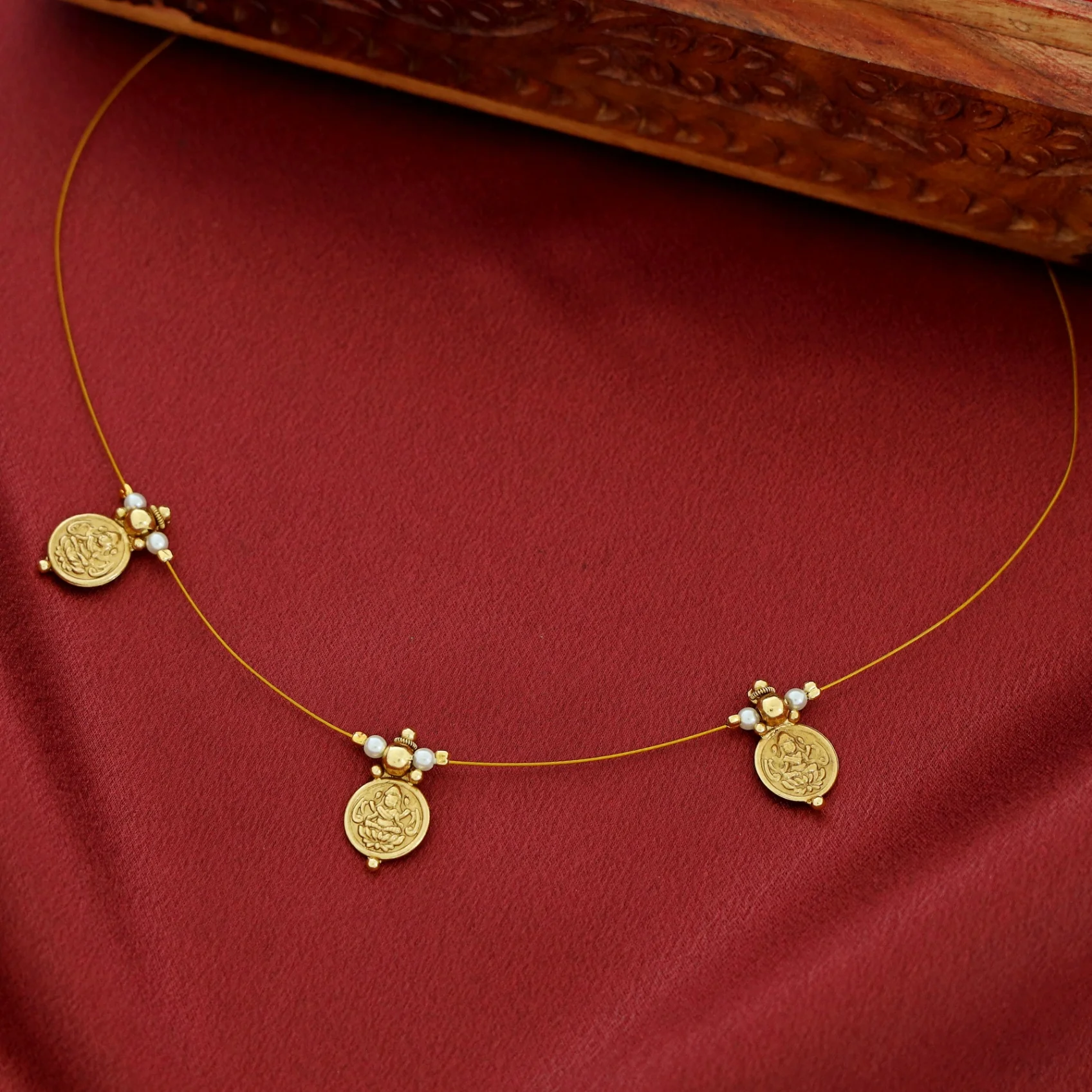 Dhanvi 3 Kashi Beaded String Neckpiece - Image 6