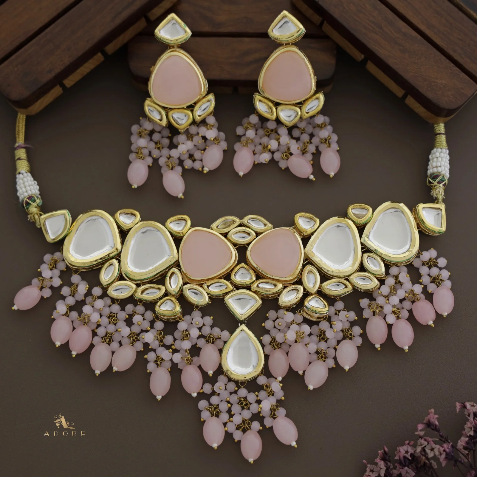 Mehanaz Kundan Choker With Earring - Image 29