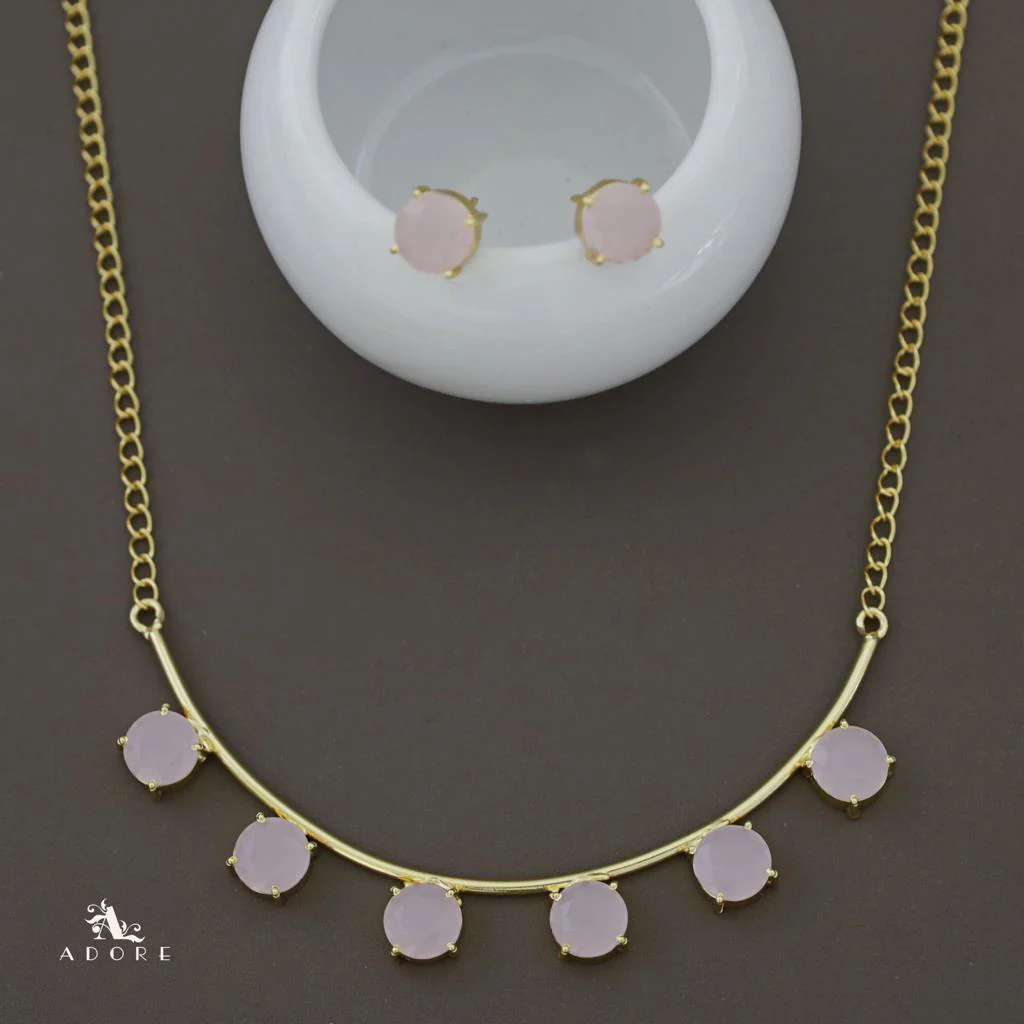 Mejuri Glossy 6 Stone Moon Neckpiece With Stud - Image 11