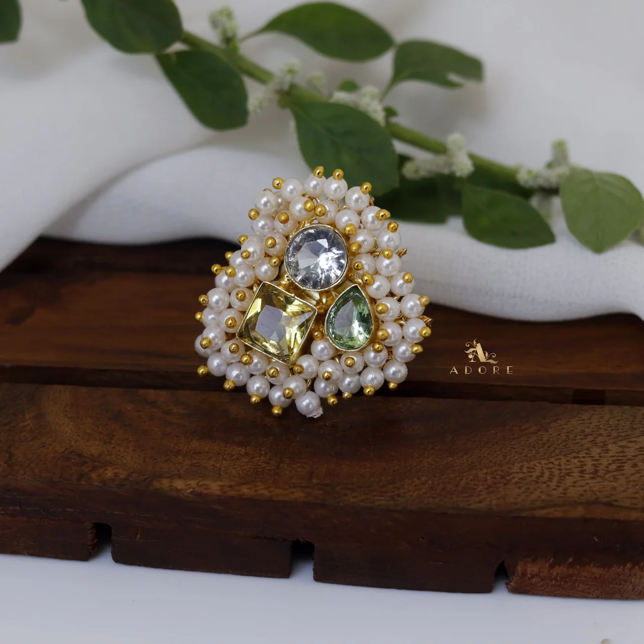 Melinsa Cluster Pearl Ring - Image 11