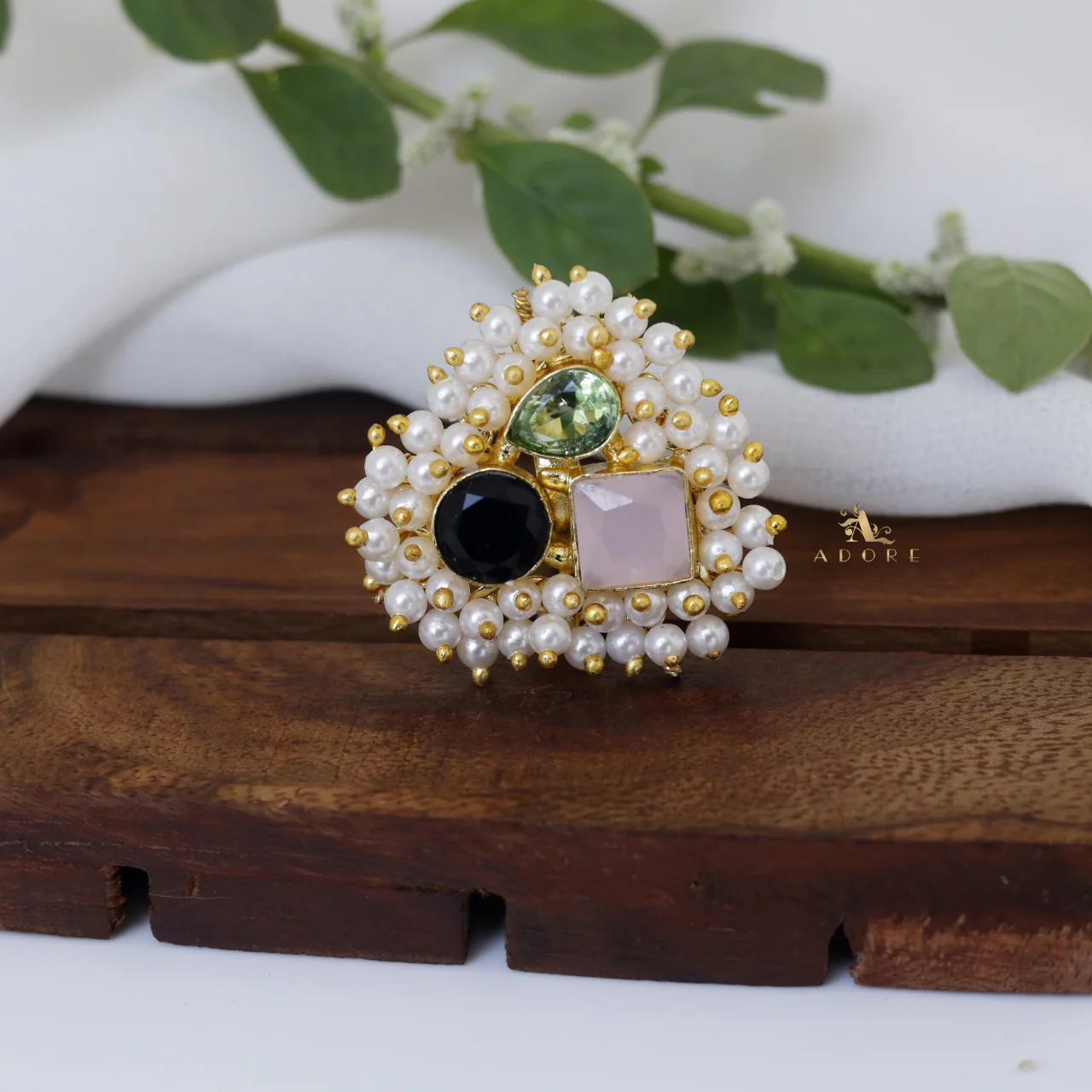 Melinsa Cluster Pearl Ring - Image 3