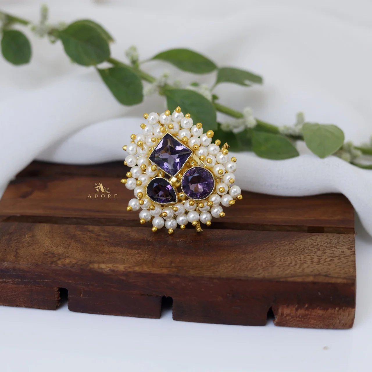 Melinsa Cluster Pearl Ring - Image 4