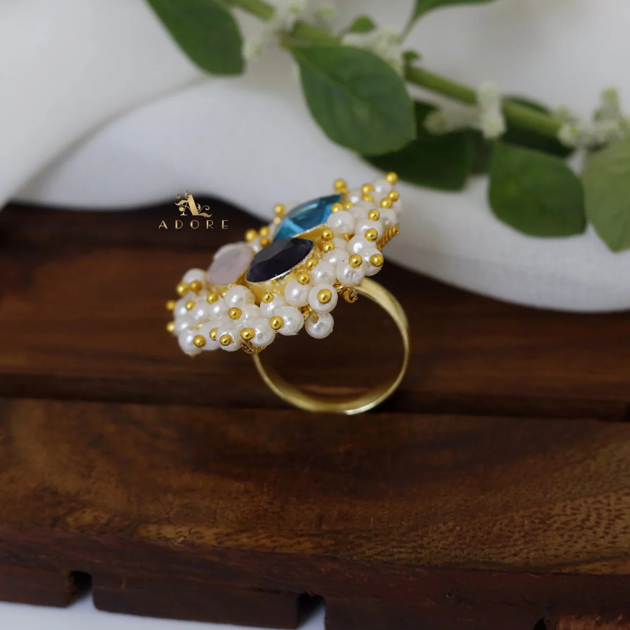 Melinsa Cluster Pearl Ring - Image 7
