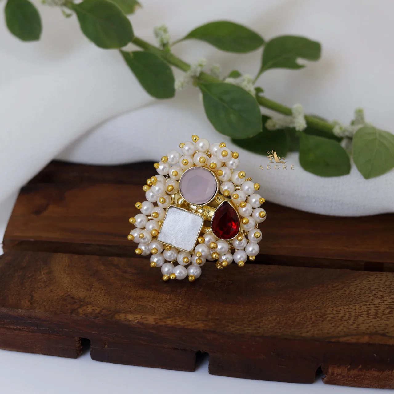 Melinsa Cluster Pearl Ring - Image 8