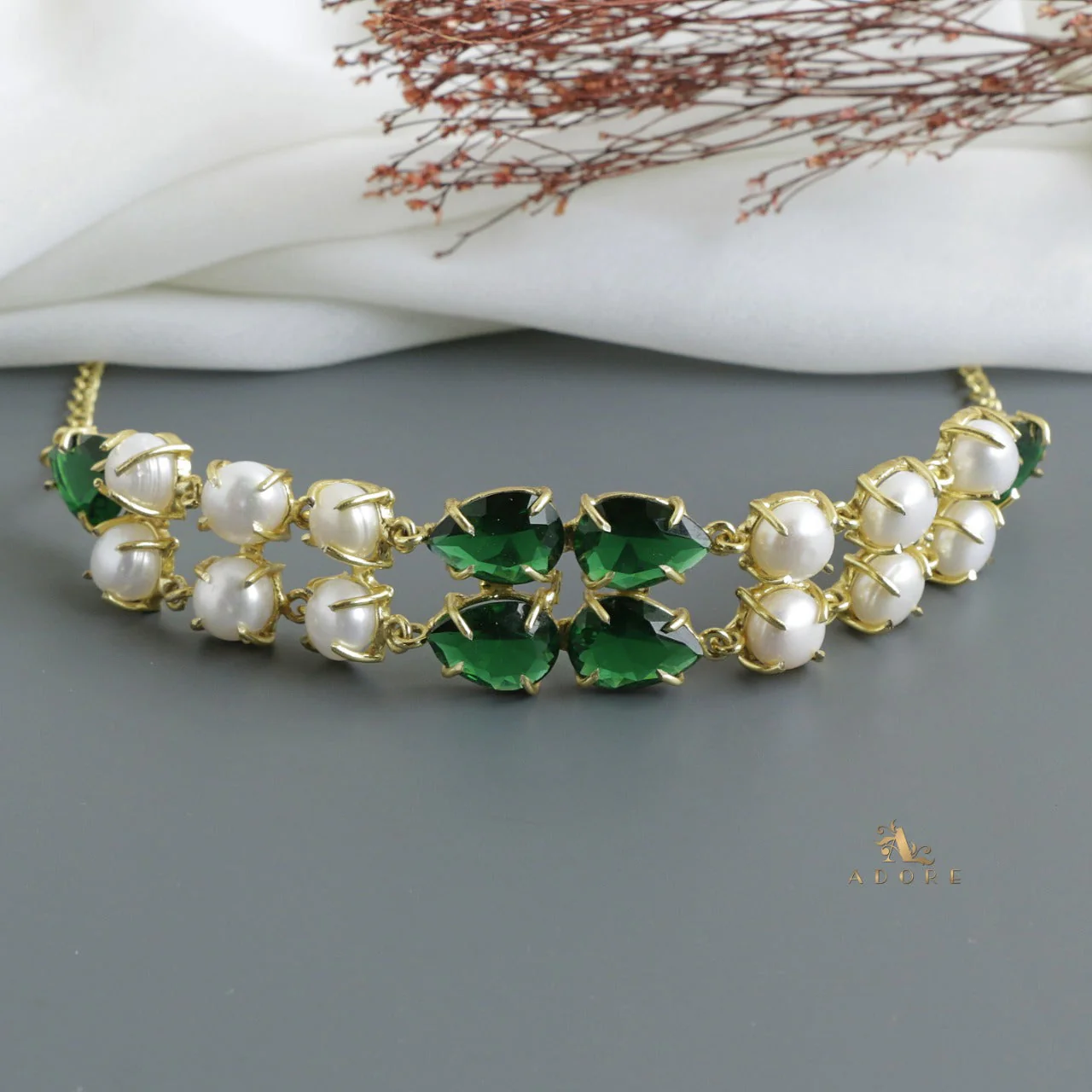 Melvina Glossy + Fresh Water Pearl Choker - Image 7