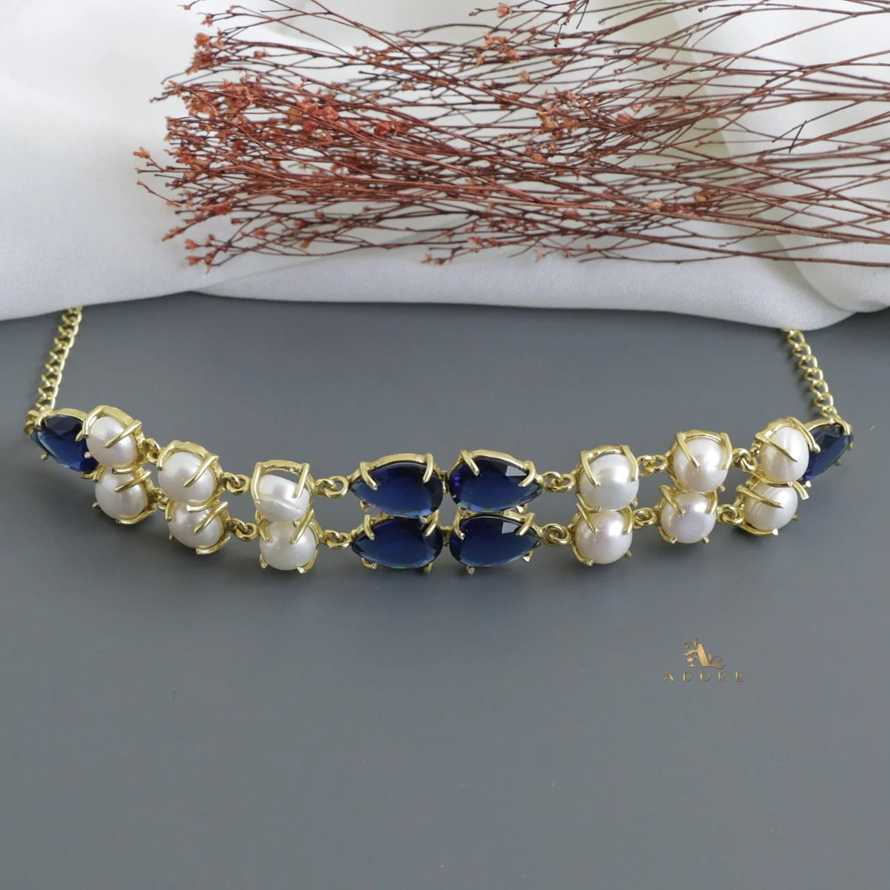 Melvina Glossy + Fresh Water Pearl Choker - Image 9