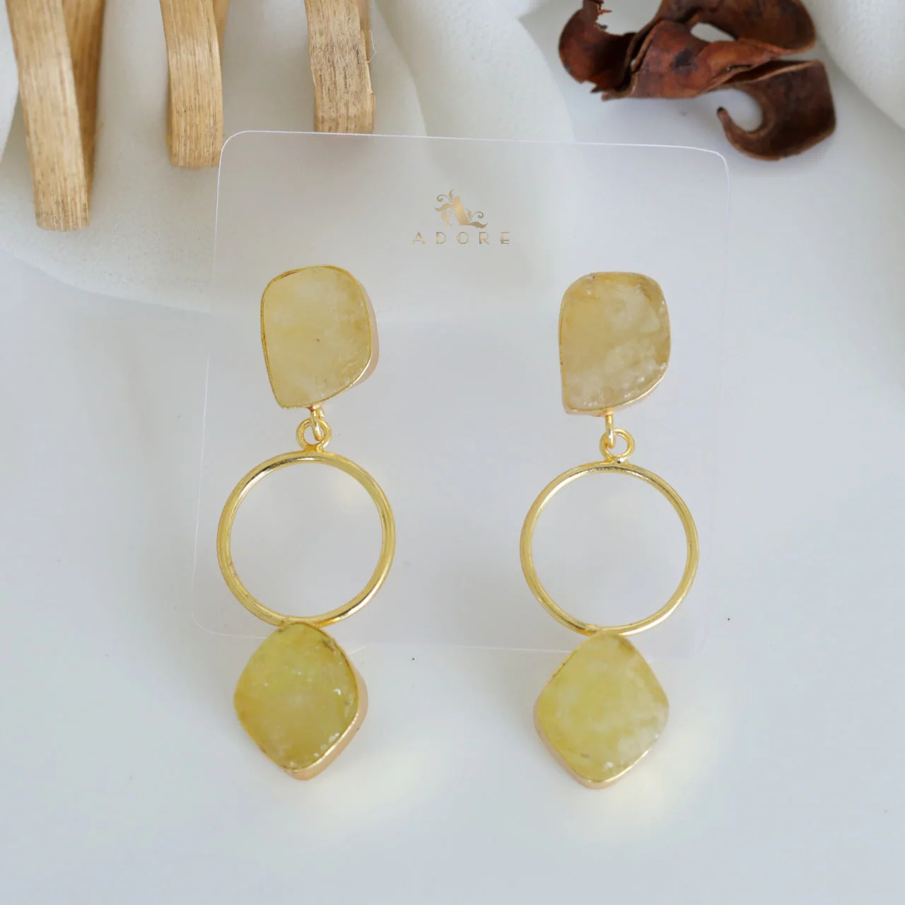 Middle Golden Circle Earring - Image 2