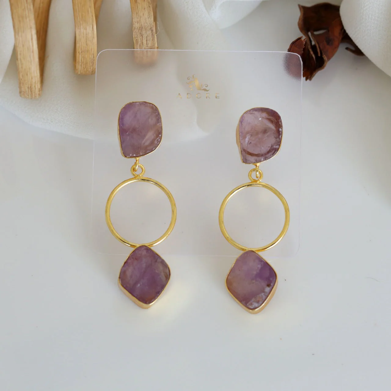 Middle Golden Circle Earring - Image 7