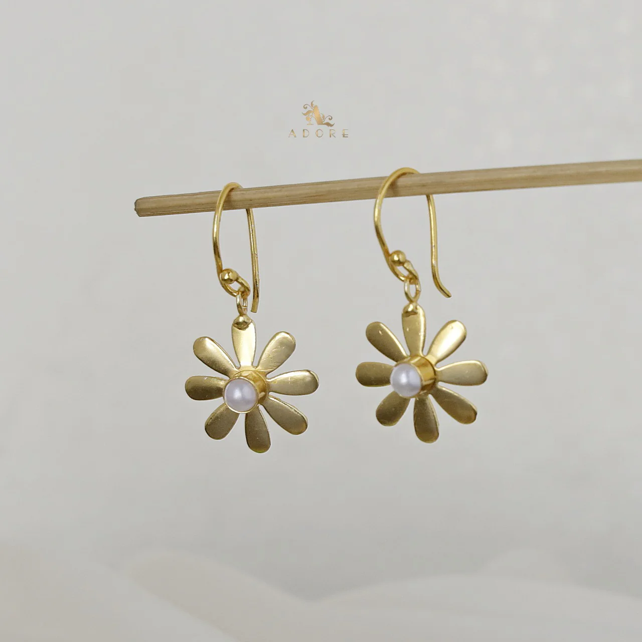 Midhila Flower Pearl Drop - Image 2