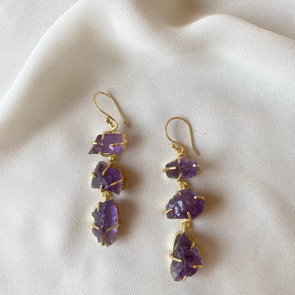 Minerva Raw Stone Ear Drops (Premium) - Image 10
