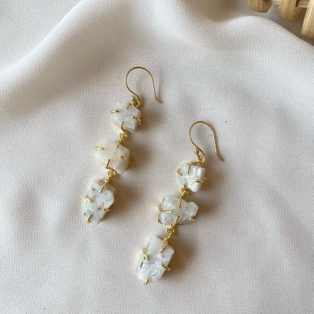 Minerva Raw Stone Ear Drops (Premium) - Image 12