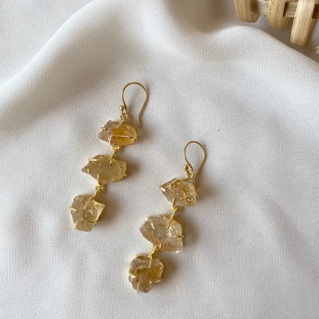 Minerva Raw Stone Ear Drops (Premium) - Image 13