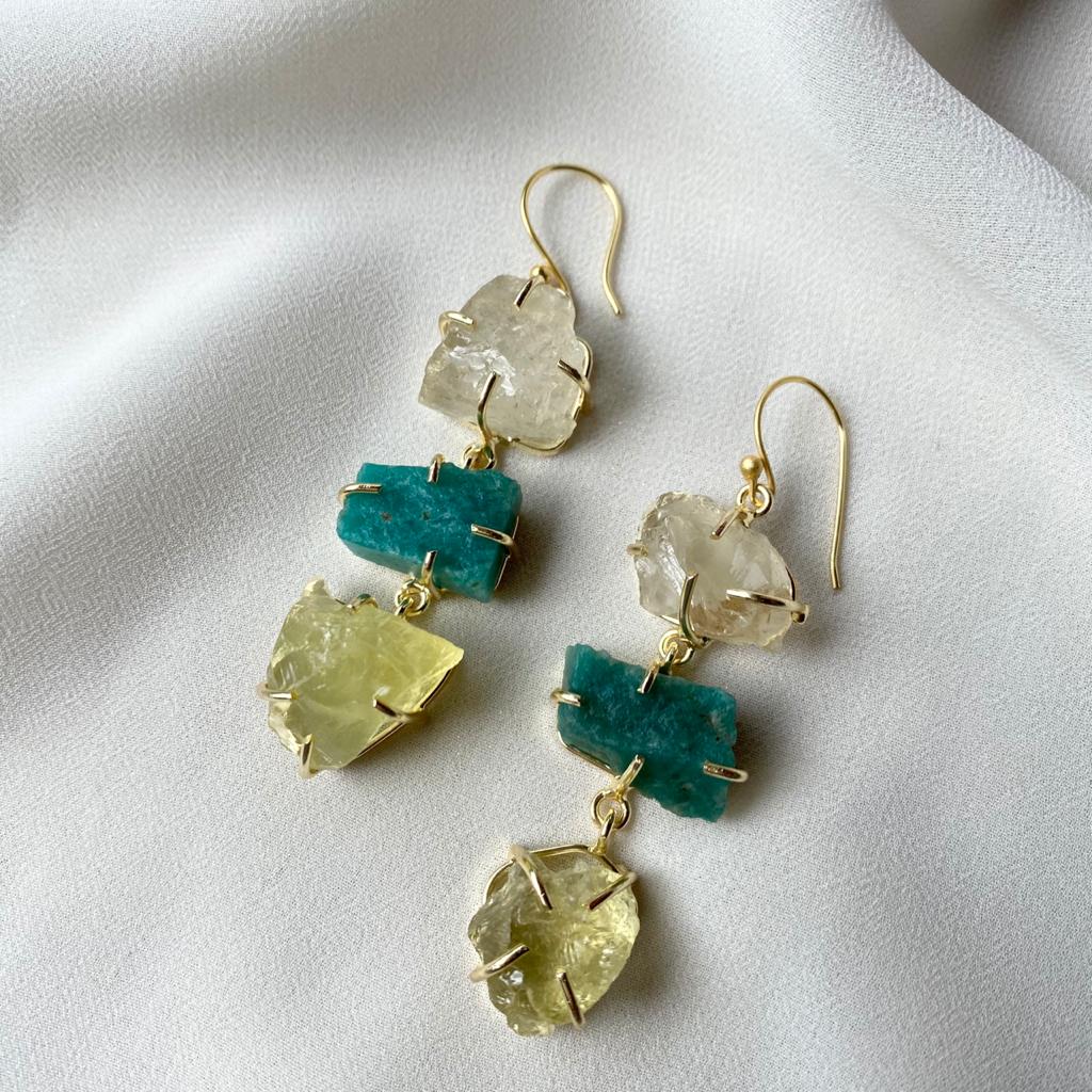 Minerva Raw Stone Ear Drops (Premium) - Image 17