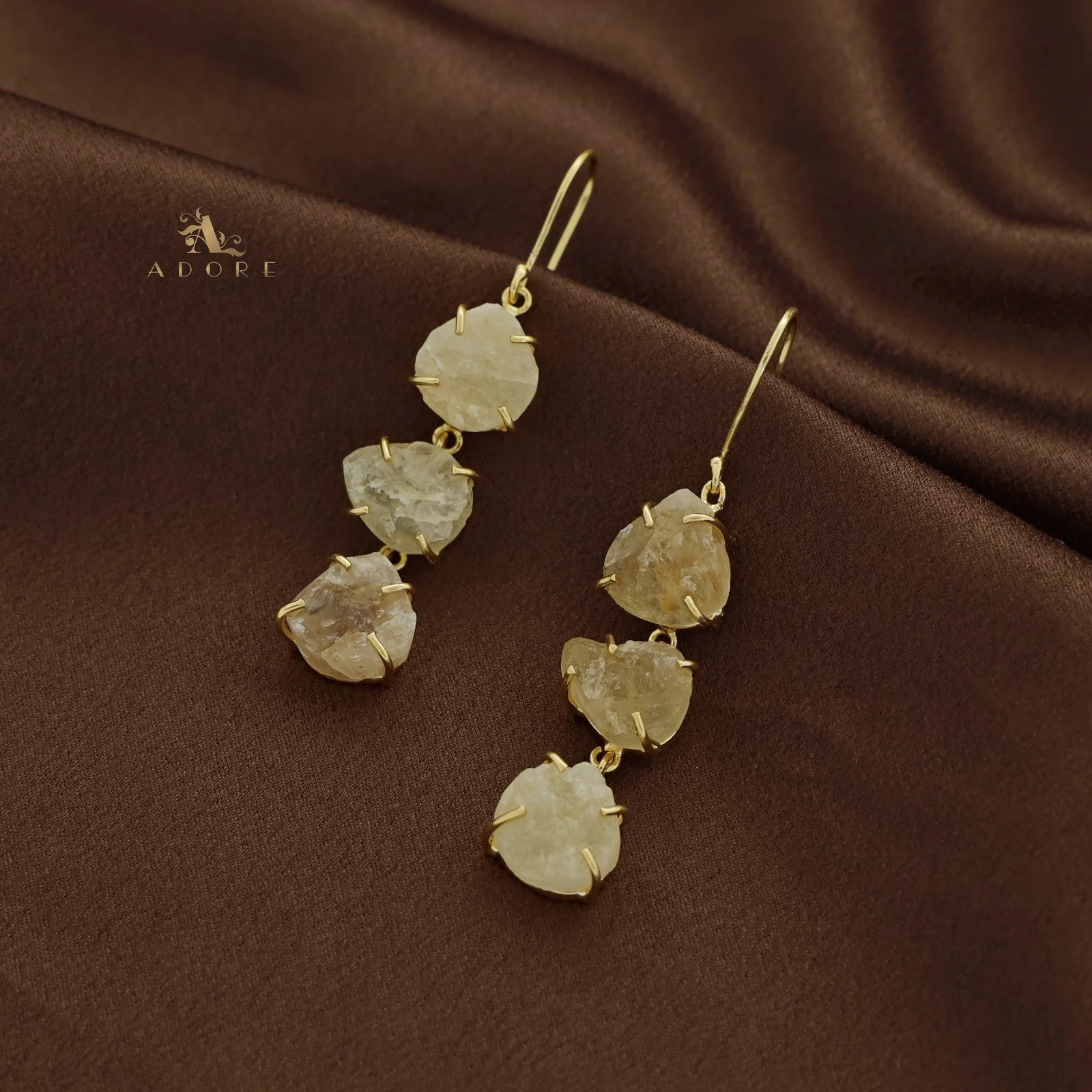 Minerva Raw Stone Ear Drops (Premium) - Image 26