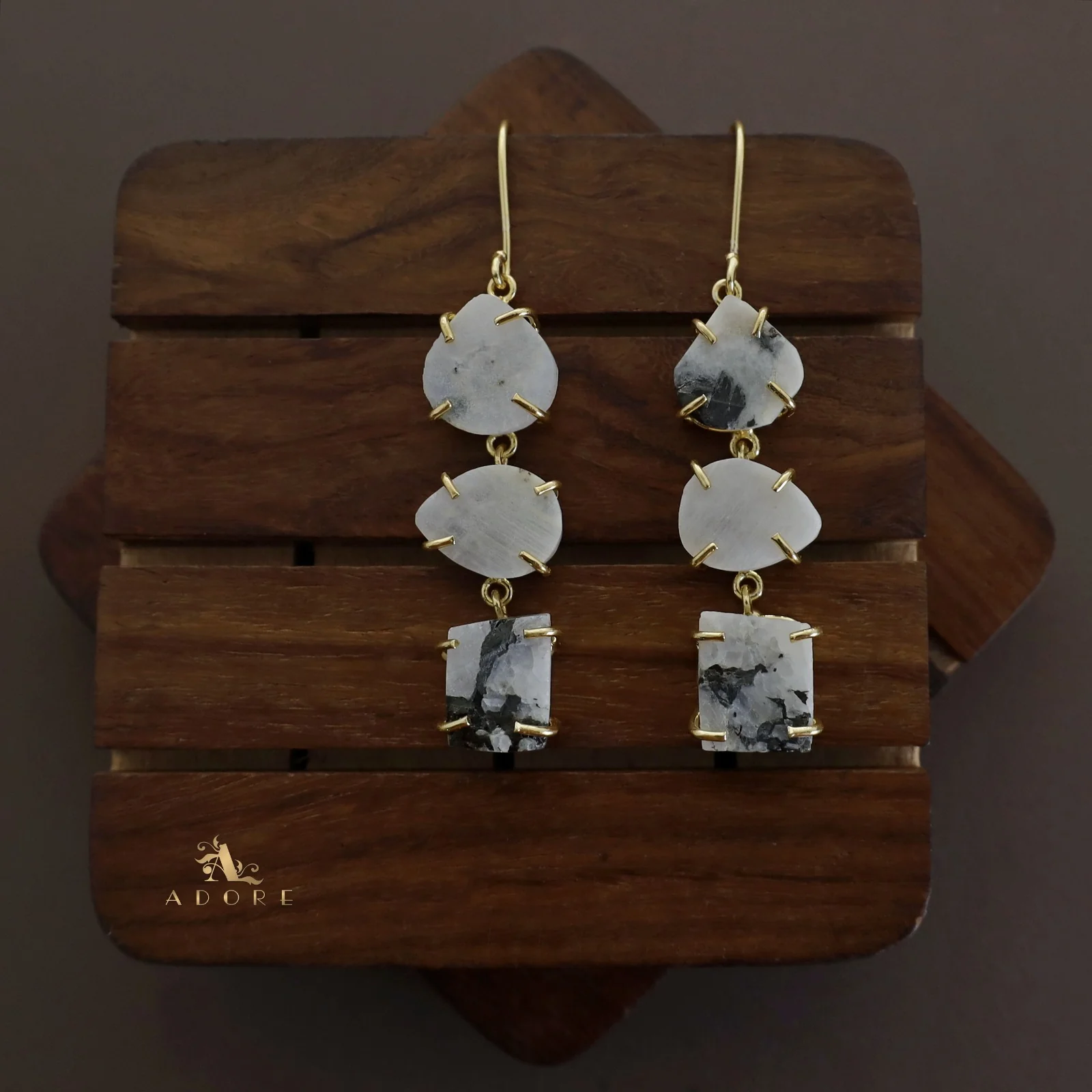 Minerva Raw Stone Ear Drops (Premium) - Image 29