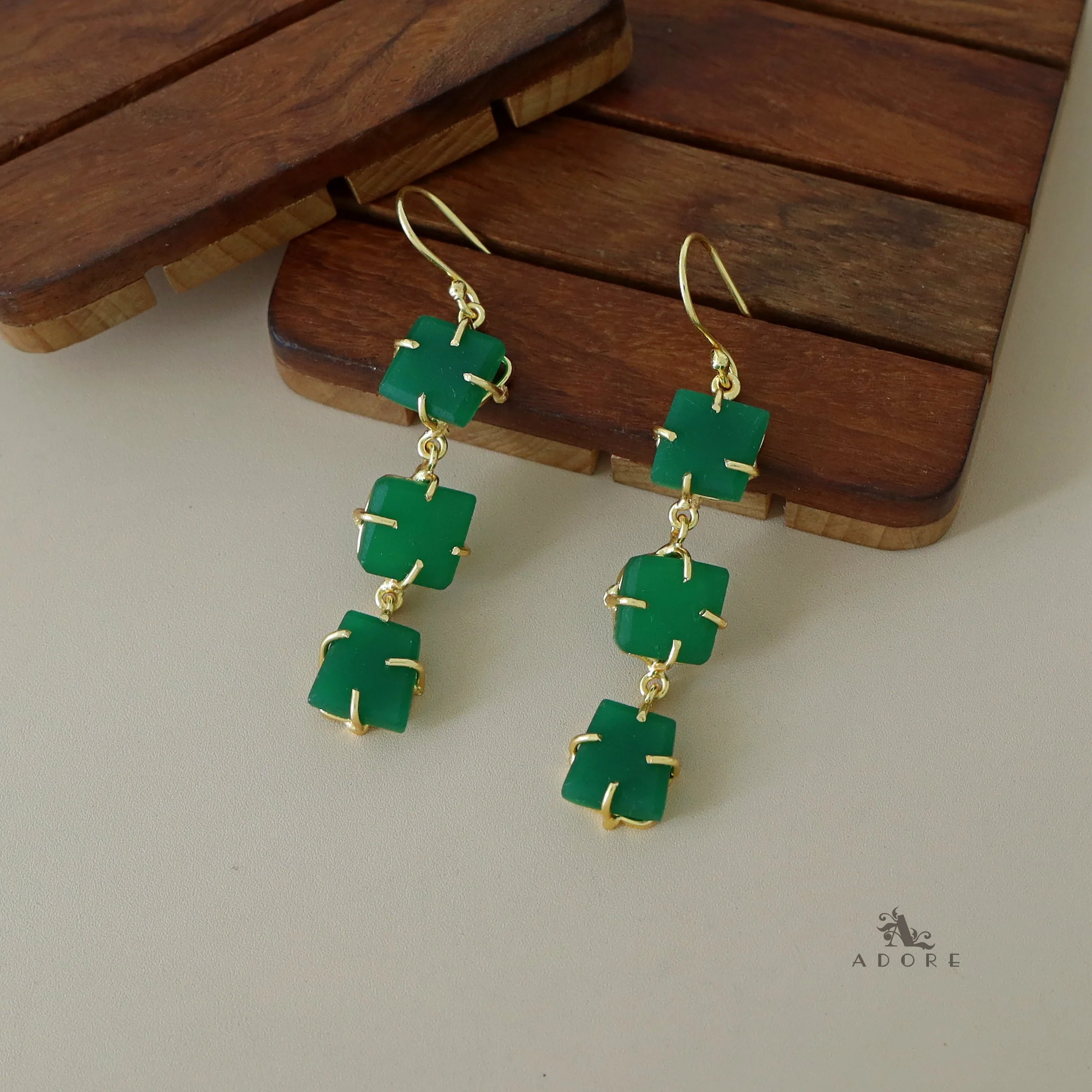 Minerva Raw Stone Ear Drops (Premium) - Image 30