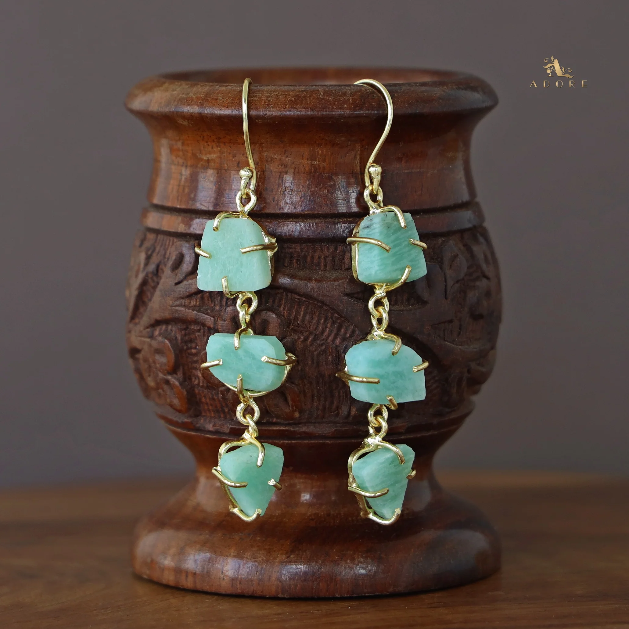 Minerva Raw Stone Ear Drops (Premium) - Image 32