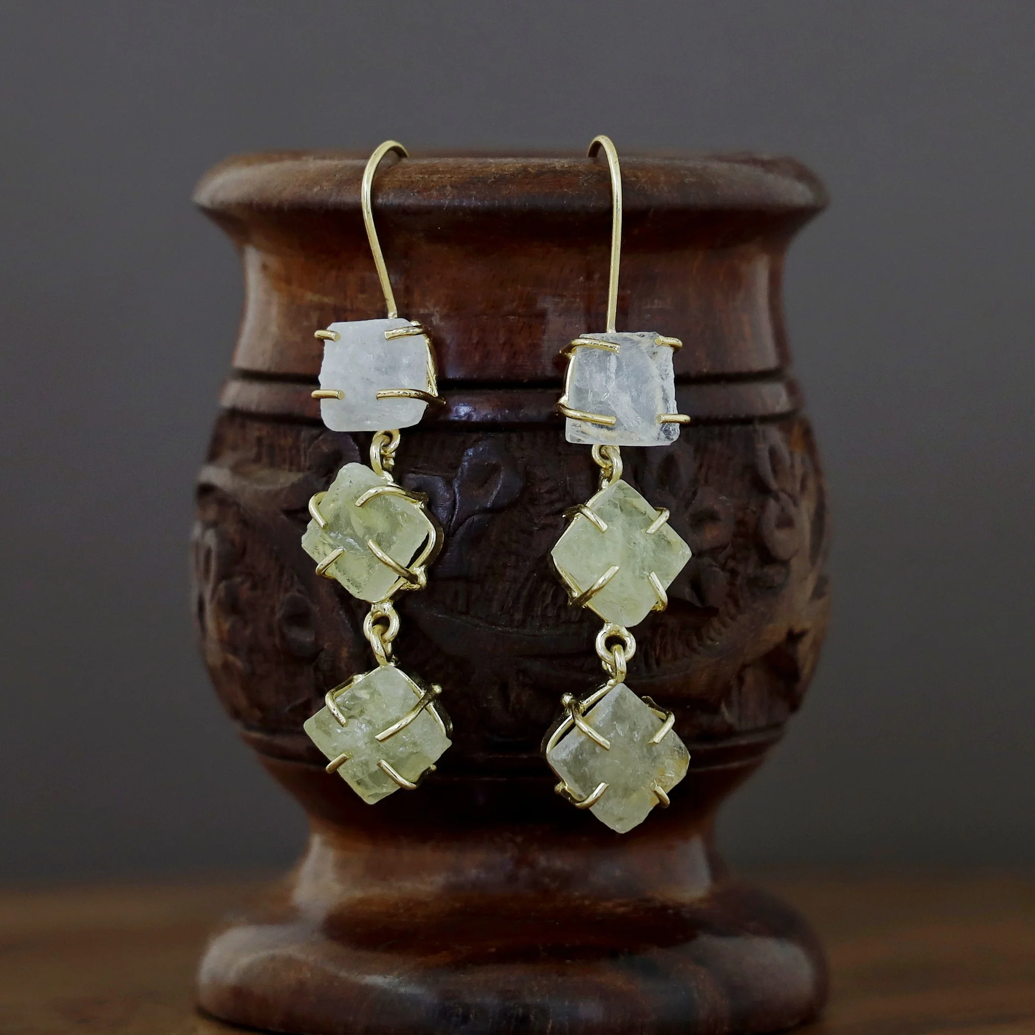 Minerva Raw Stone Ear Drops (Premium) - Image 34